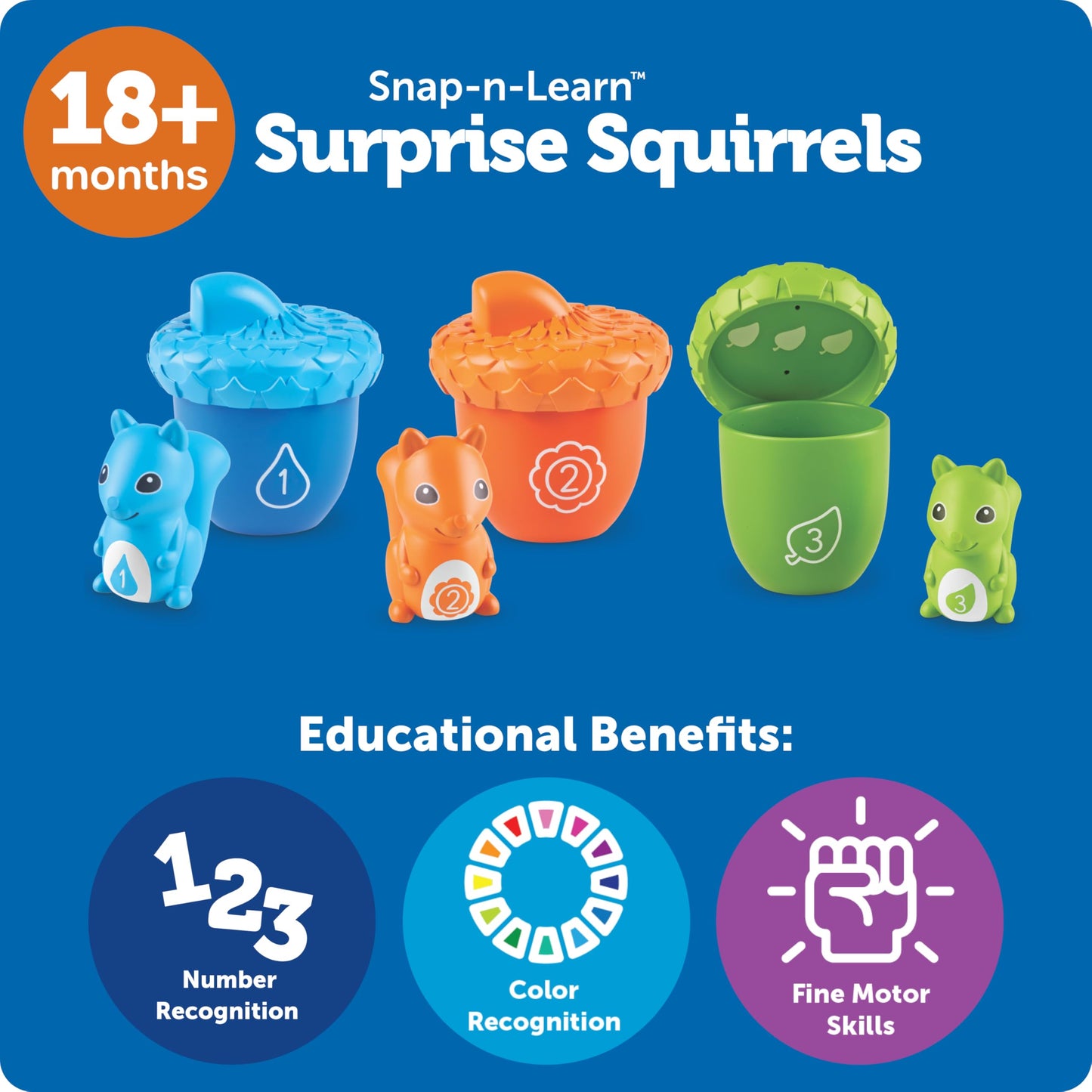 Learning Resources Snap-n-Learn Surprise Squirrels