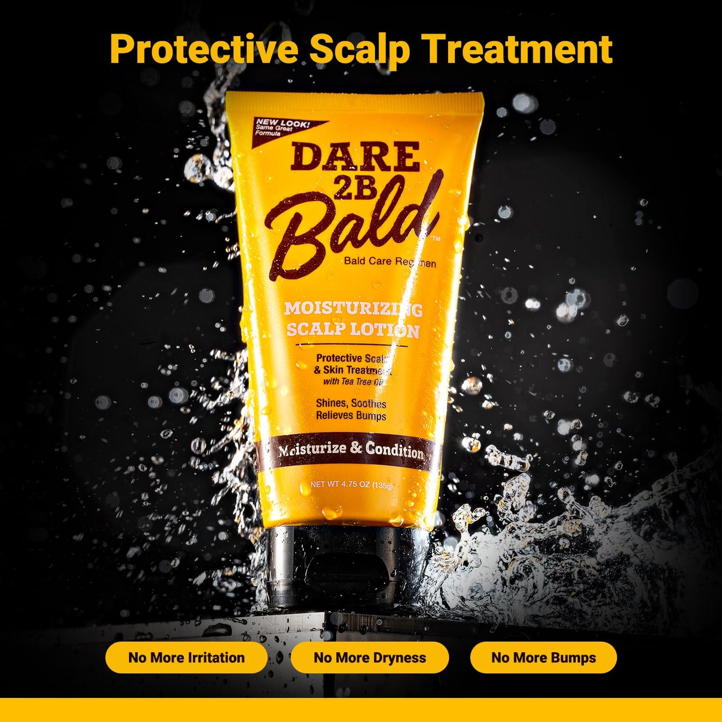 Dare 2B Bald Moisturizing Scalp Lotion 4.75 oz | Hydrating Bald Head Lotion for Men | Conditions, Protects & Prevents Dryness and Flaking