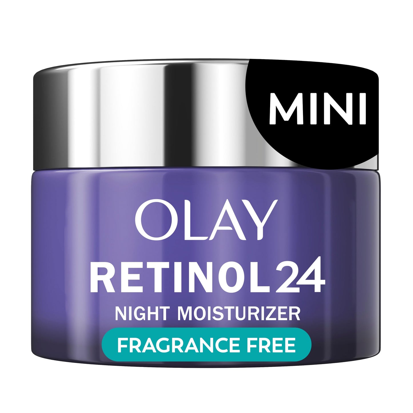 Olay Retinol 24 Night Face Moisturizer Trial Size, Anti-Aging, Smooths Fine Lines & Wrinkles, Fragrance-Free, Non-Greasy, 0.5 oz