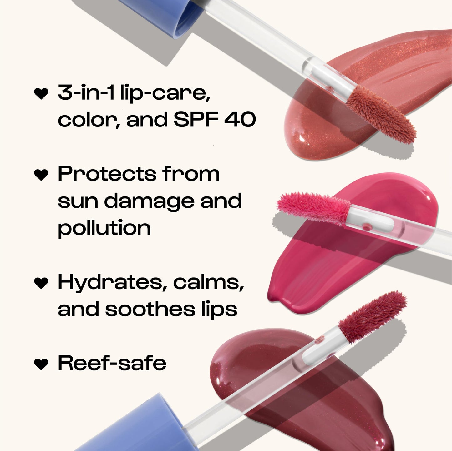 ALLEYOOP Sun Serum Lip Oil SPF 40 – Tinted, Hydrating Lip Moisturizer & Sunscreen for Cracked Lips, Vegan, Travel-Friendly