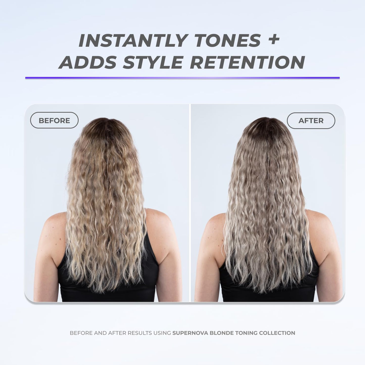 XMONDO Hair Supernova Blonde Toning Leave-In Foam | Vegan Toner for Blonde, Highlighted & Gray Hair | Reduces Brassy & Yellow Tones, 6.7 Fl Oz