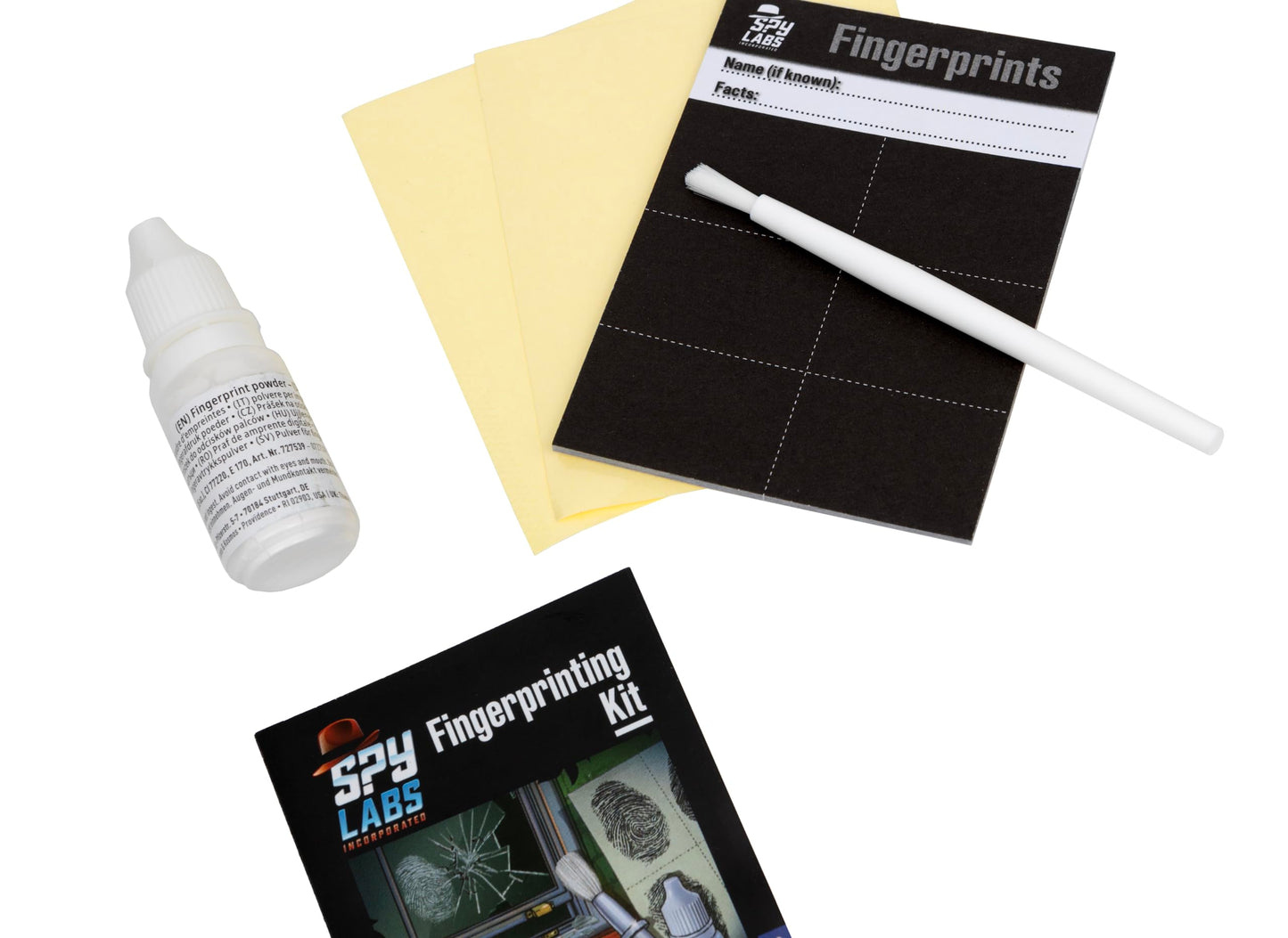 Thames & Kosmos Spy Labs Fingerprinting Kit – Collect, Analyze & Identify Fingerprints | Detective Tools for Young Investigators
