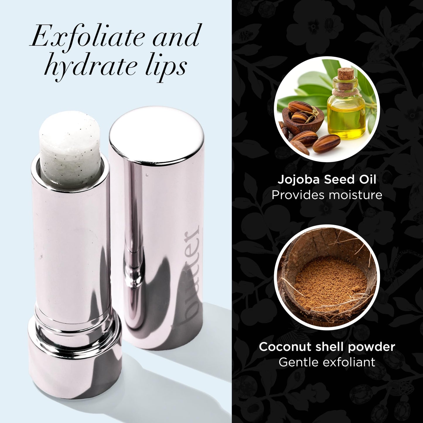 butter LONDON Lippy Lip Scrub Stick, Sugar Buttercream – Natural Sugar Exfoliator, Nourishes, Hydrates & Brightens Dry Lips