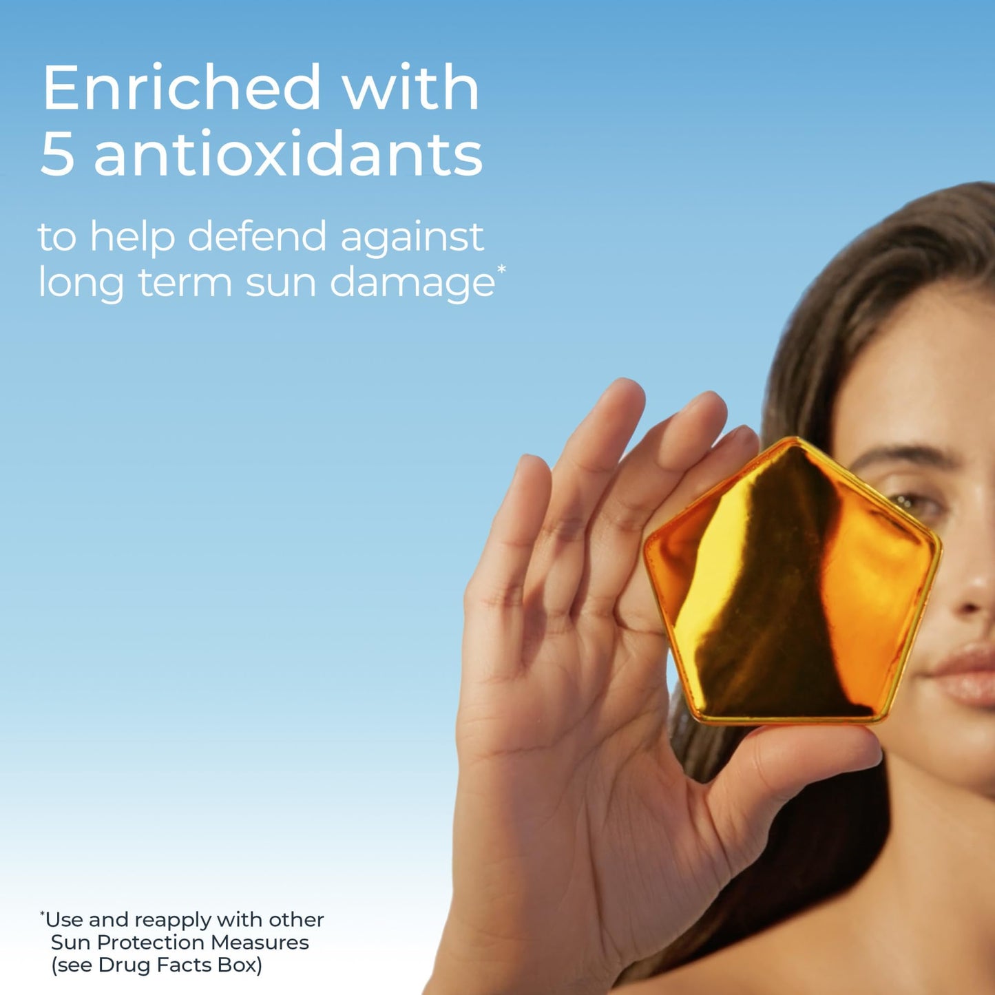 Eucerin Sun Age Defense Face Sunscreen SPF 50 with Hyaluronic Acid, Hypoallergenic, Non-Comedogenic, Fragrance & Oxybenzone Free, 2.5 fl oz