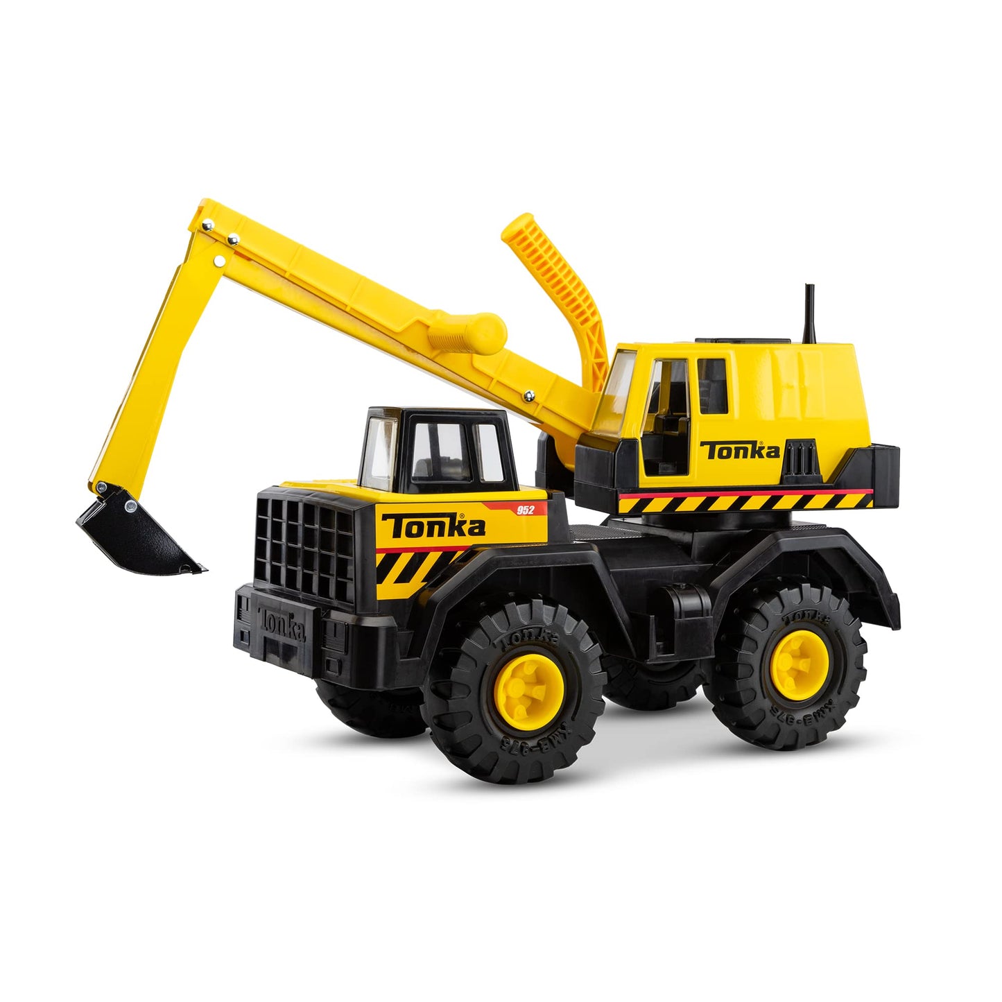 Tonka Steel Classics Mighty Excavator Truck – Yellow Friction-Powered Construction Vehicle, Steel & Plastic, Toddler Toy Gift for Boys & Girls 3+