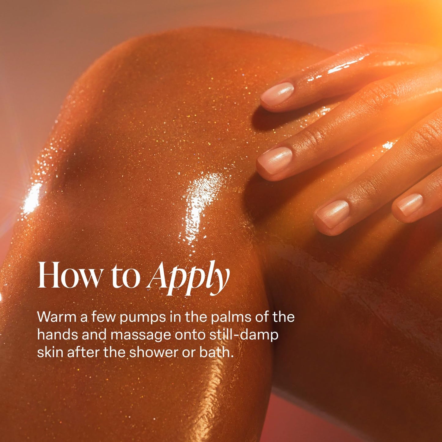 Saltair Shimmering Body Oil – Santal Bloom Dry Oil Moisturizer with Light-Reflecting Pearls, Hydrating Glow for All Skin Types, 4 fl oz