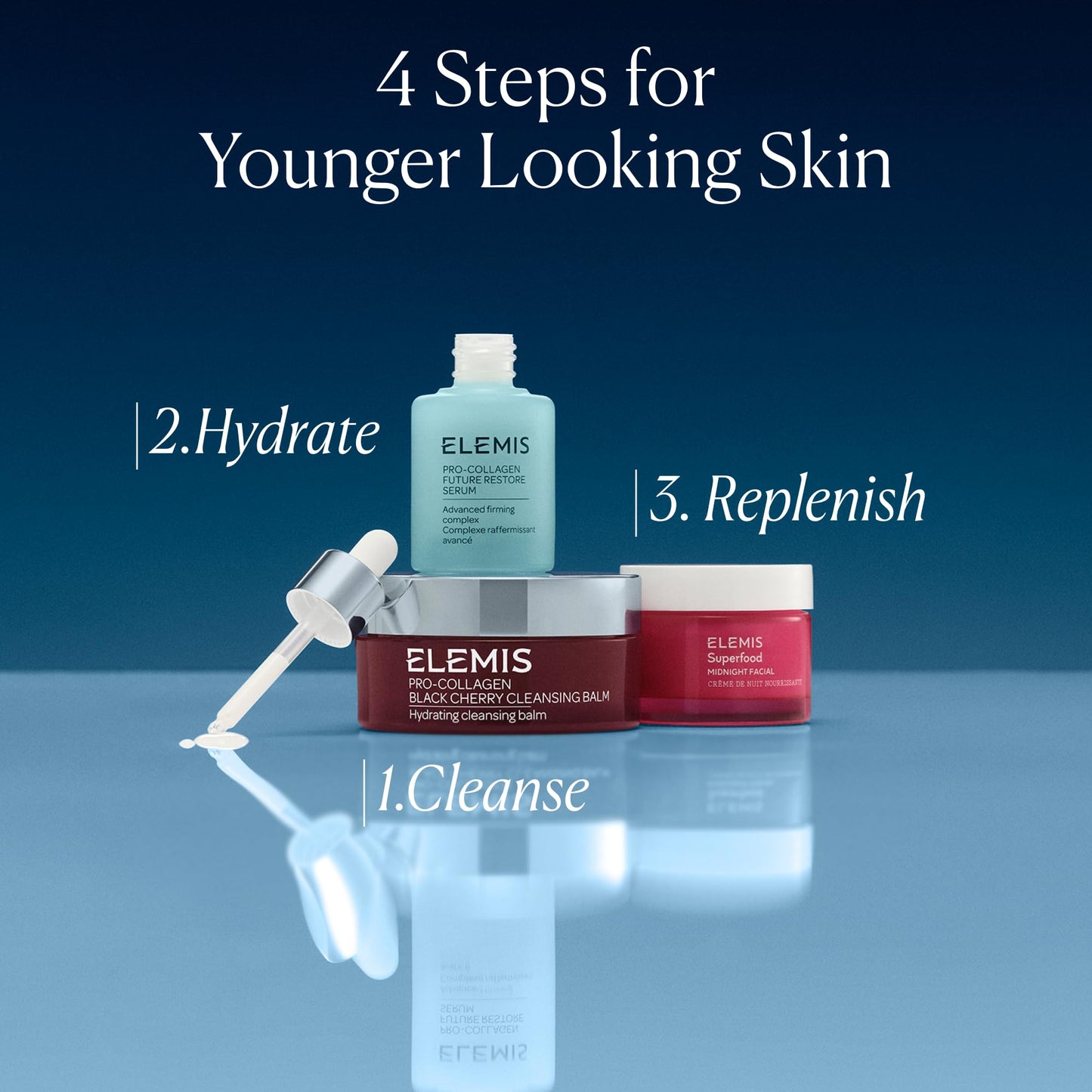 ELEMIS Superfood Midnight Facial - Overnight Hydrating Gel Cream with Prebiotics, Vitamin C, Camu Camu & Omega-Rich Night Moisturizer, 50ml