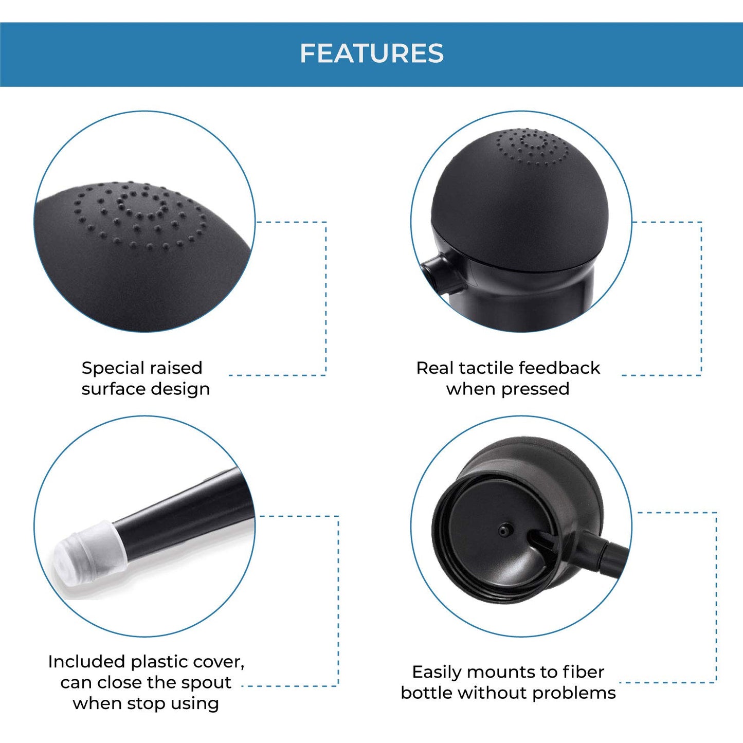 Hair Fiber Applicator Spray Nozzle for Thinning Hair | Precision Atomizer for Hair Building Fibers & Hair Thickening | Concealer Tool for Men & Women