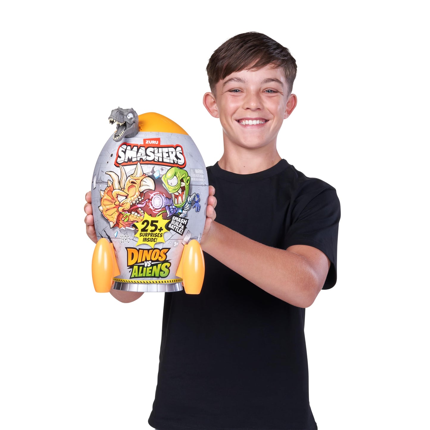 Smashers Dino vs Aliens Medium (Spinosaurus) by ZURU, Smashable Egg Toy for Boys