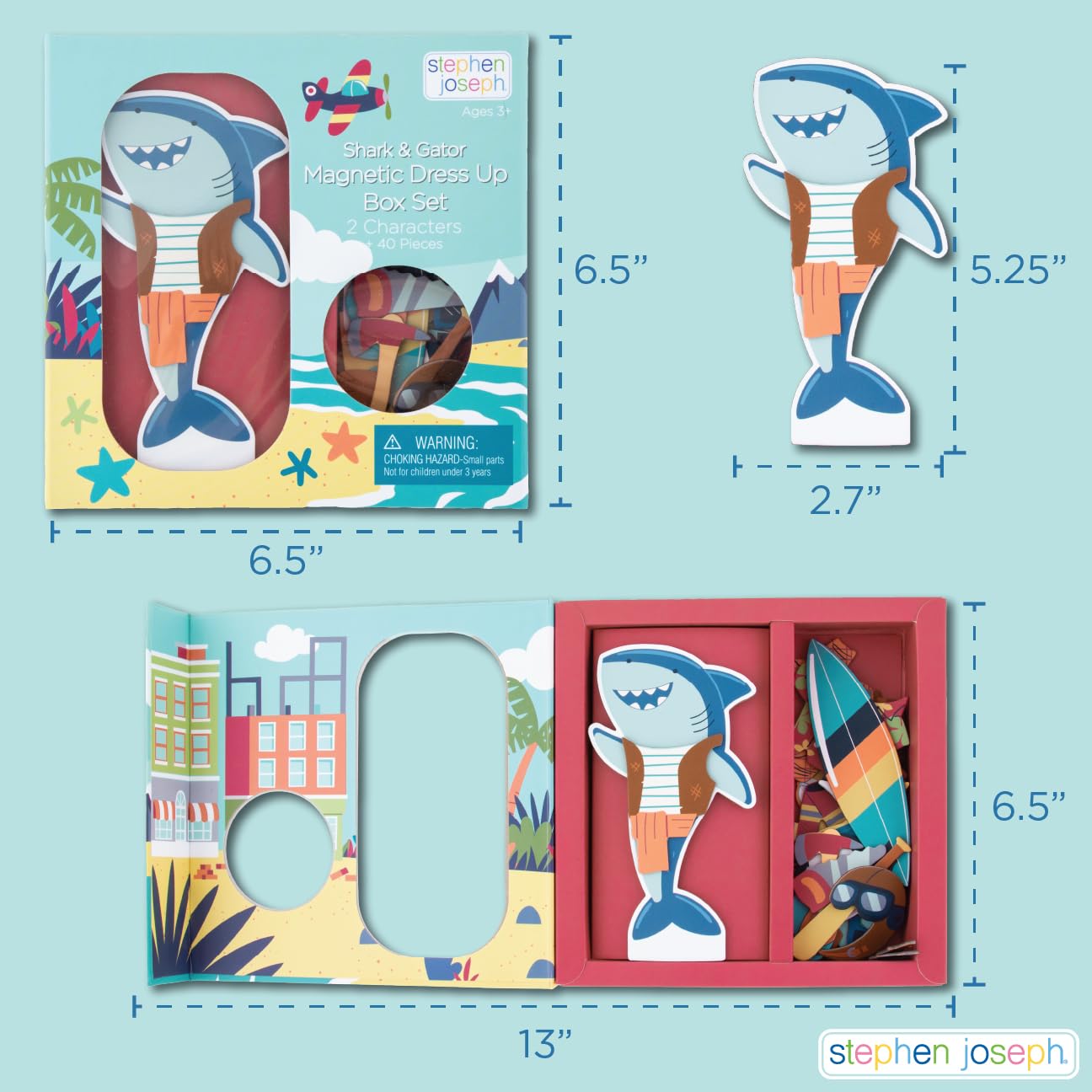 Stephen Joseph, Magnetic Dress Up Doll Bunny and Mouse