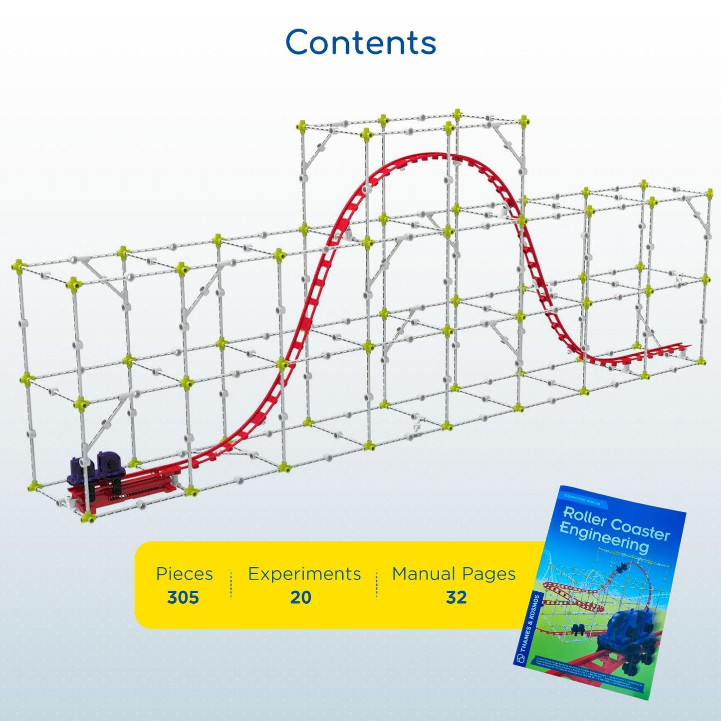 Thames & Kosmos Roller Coaster STEM Kit – Build & Experiment with Working Models, Explore Physics, Forces, Motion, Energy & Velocity