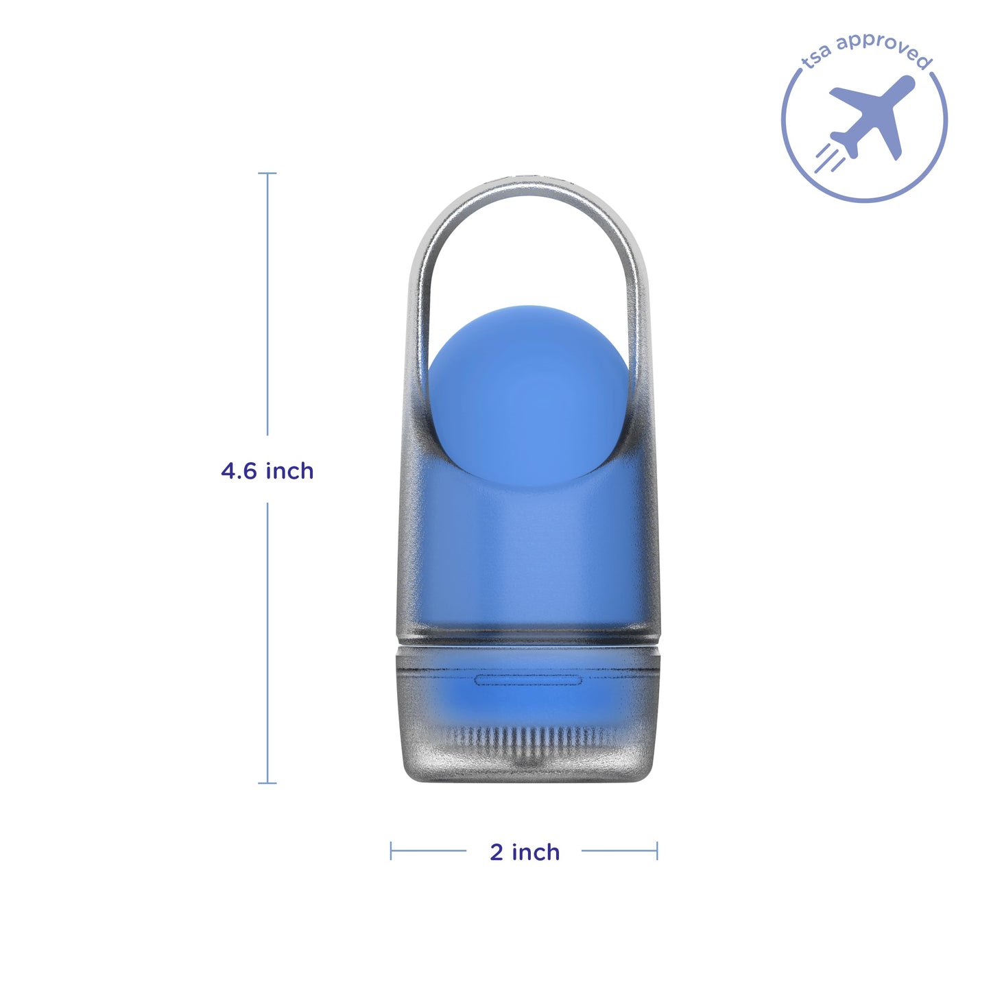 Ubbi Sunsqueeze Sunscreen Applicator – Refillable Roll-On with Soft Silicone Bristles for Babies & Toddlers, Easy Clean, TSA-Approved, 3.38oz, Blue