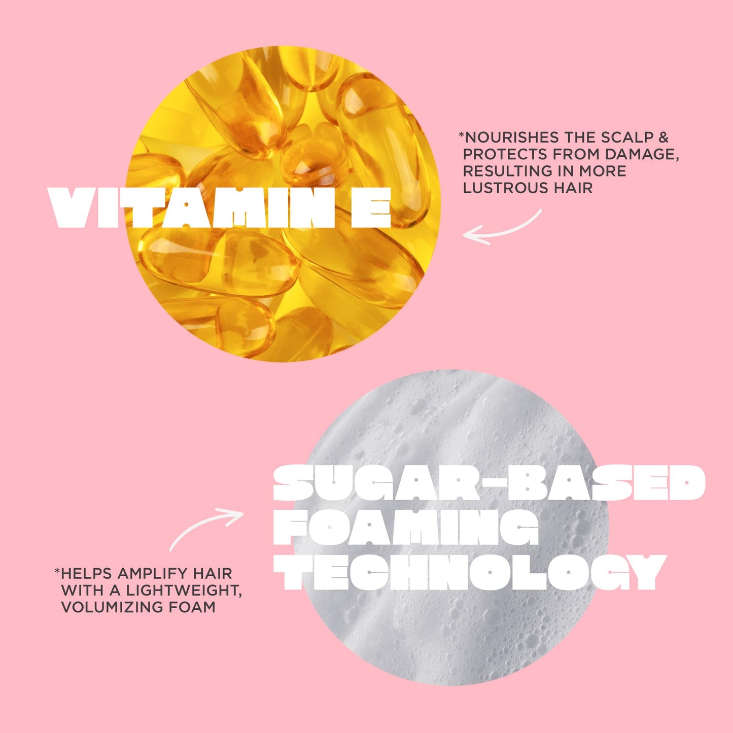 Cake Beauty Volumizing Mousse, The Big Wig - High Volume, Flexible Hold Hair Mousse with 450 F Heat Protection - For All Hair Types - 8.4 oz