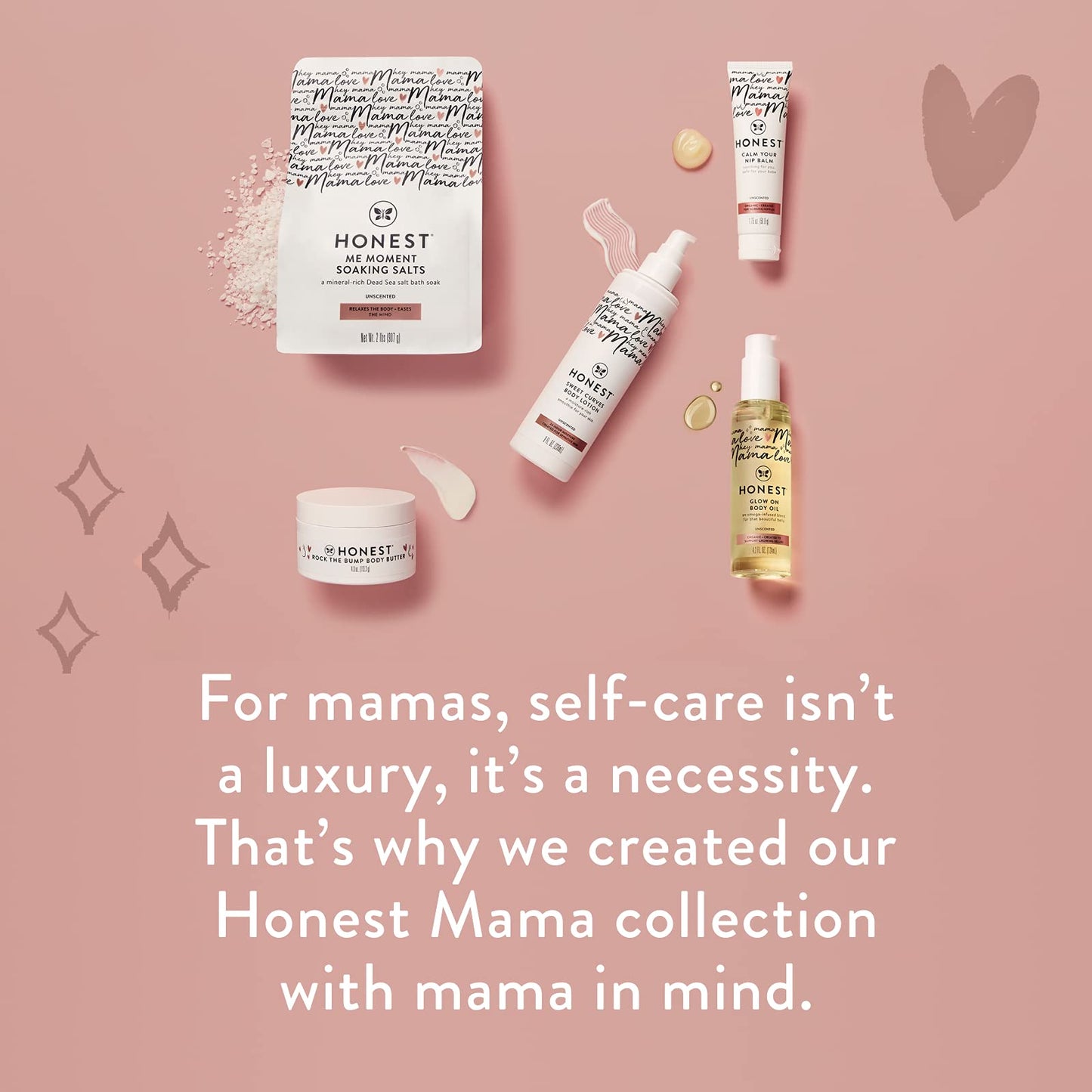 The Honest Company Honest Mama Body and Belly Bump Love Bundle Moisturizing Plant Based Oil and Stretch Mark Butter Cream