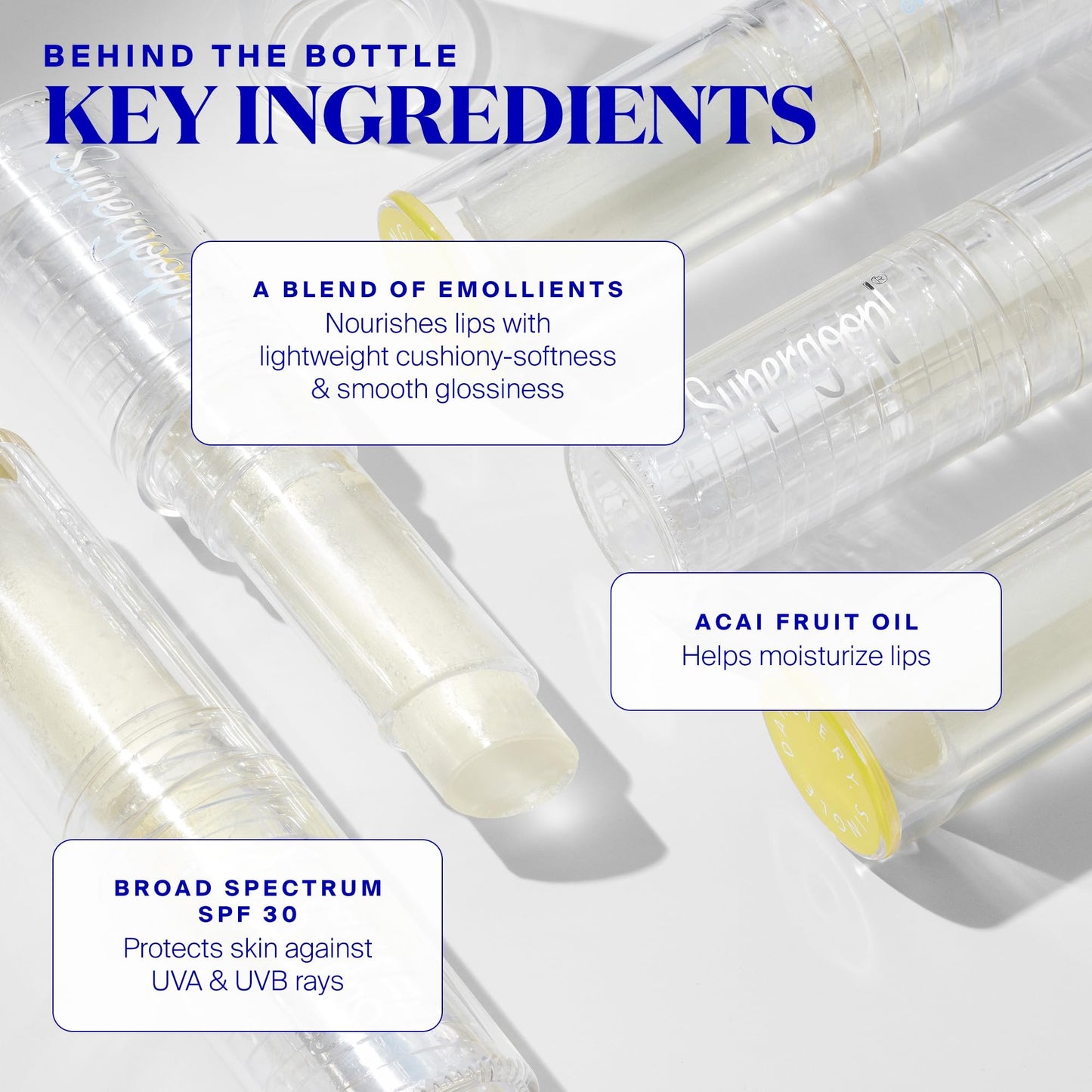 Supergoop! Unseen Sunscreen Lip Balm SPF 30 - Invisible, Lightweight UV & Environmental Protection, Natural Finish, 0.12 oz