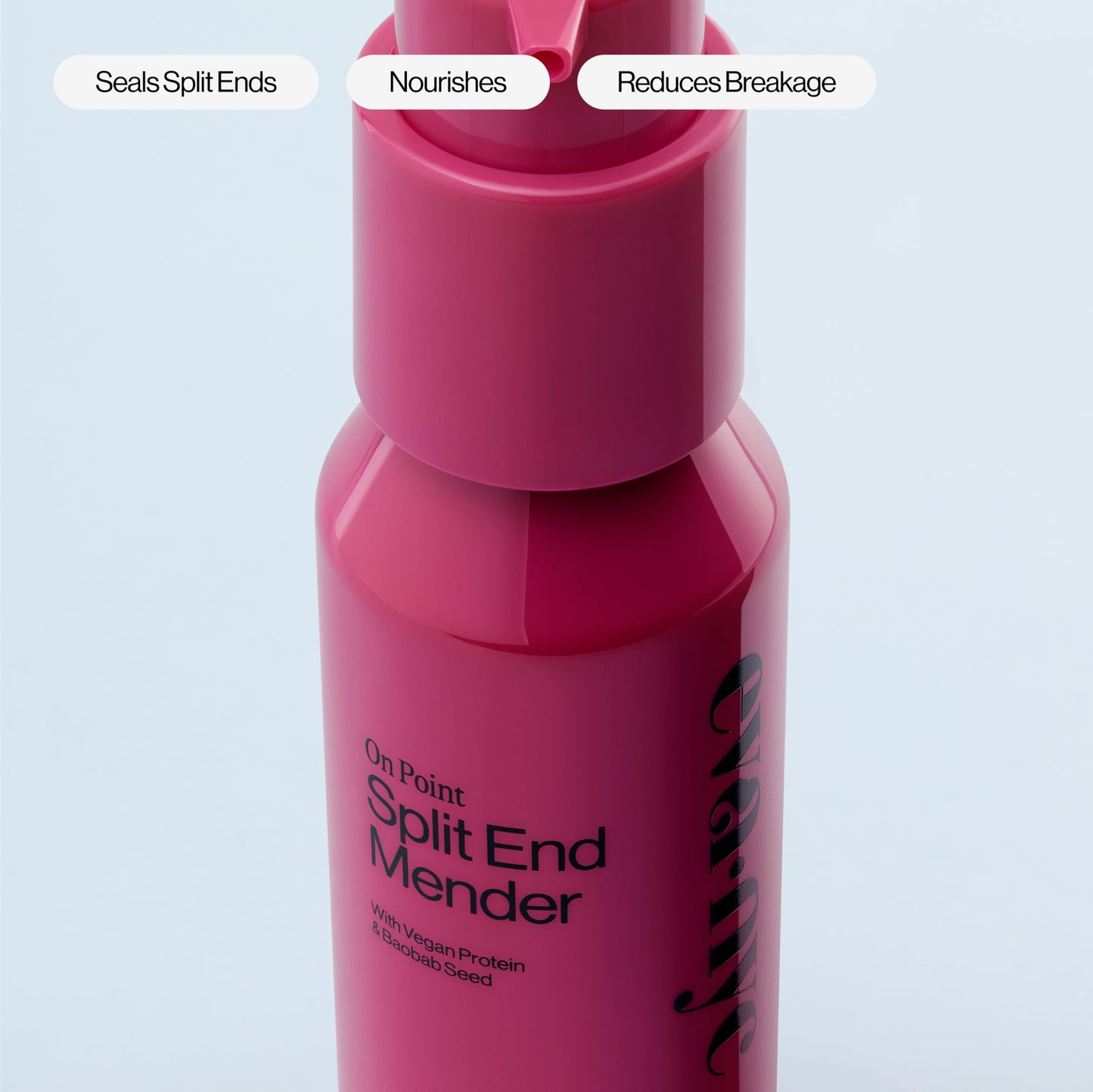 Eva NYC Split Ends Treatment Serum - Repair Dry, Damaged Hair | Reduces Breakage, Seals Split Ends | Vegan Protein & Baobab | Vanilla Scent | 2 fl oz