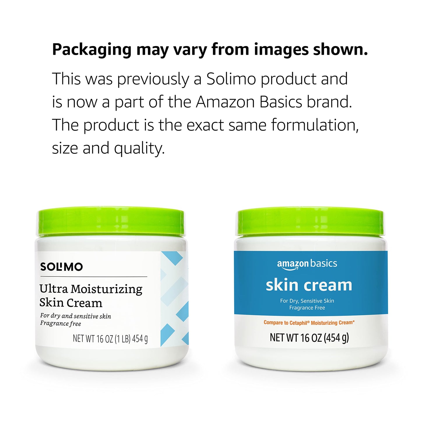 Amazon Basics Ultra Moisturizing Skin Cream – Fragrance-Free, Dermatologist Tested, for Dry & Sensitive Skin, 16 oz (Pack of 1, Previously Solimo)