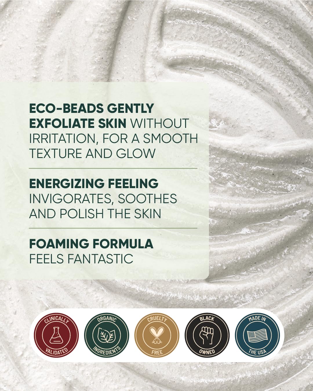 Buttah Skin Tea Tree & Aloe Exfoliating Scrub 3oz – Multi-Tasking Cleanser with Kaolin Clay & Tea Tree Oil, Natural Skin Care, Black-Owned