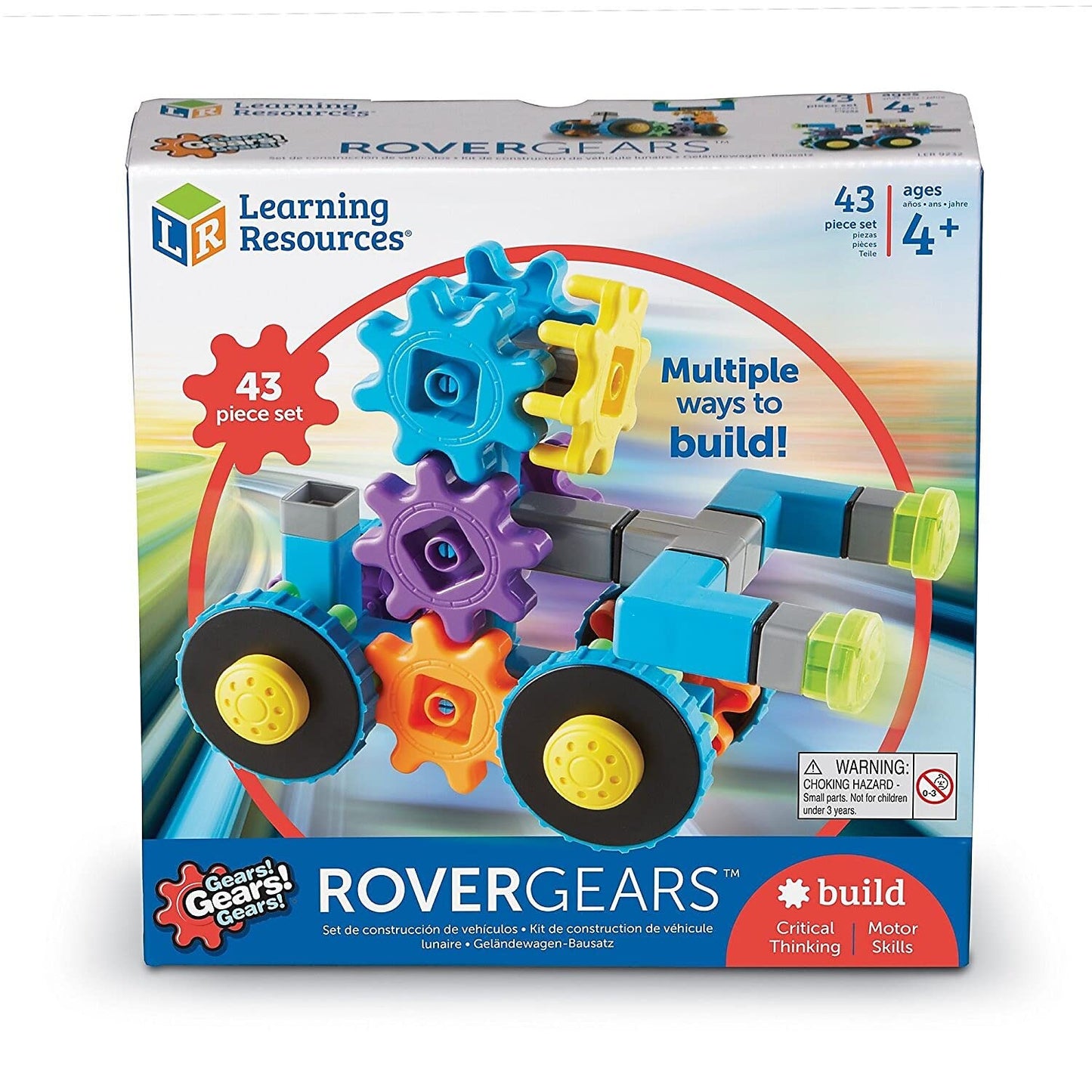 Learning Resources Gears! Gears! Gears! Rover Gears, Building Set, 43 Pieces, Ages 4+