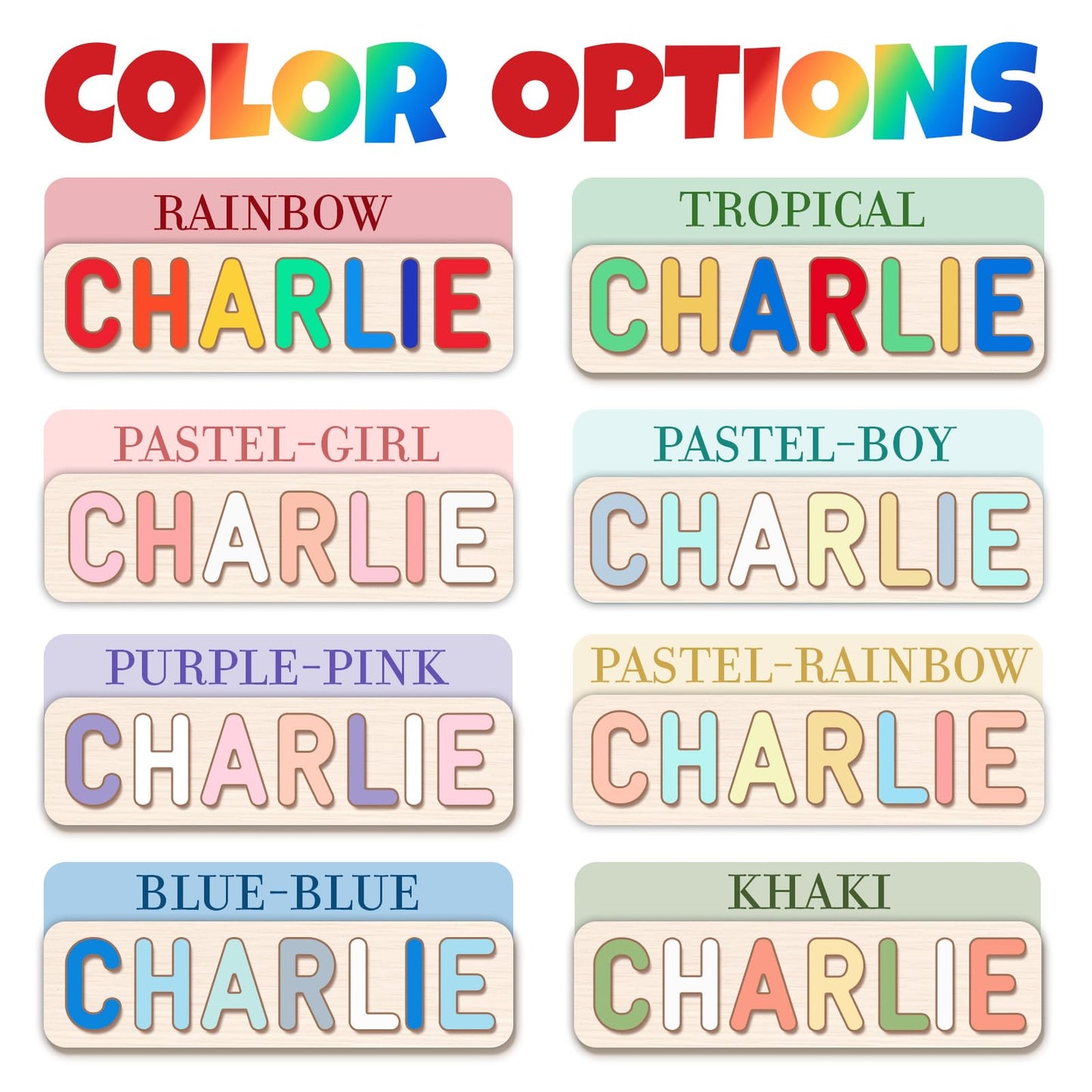 Personalized Name Puzzle for Kids – Custom Baby Toy, 1st Birthday & Christmas Gift for Boys & Girls, Nursery Learning Toy