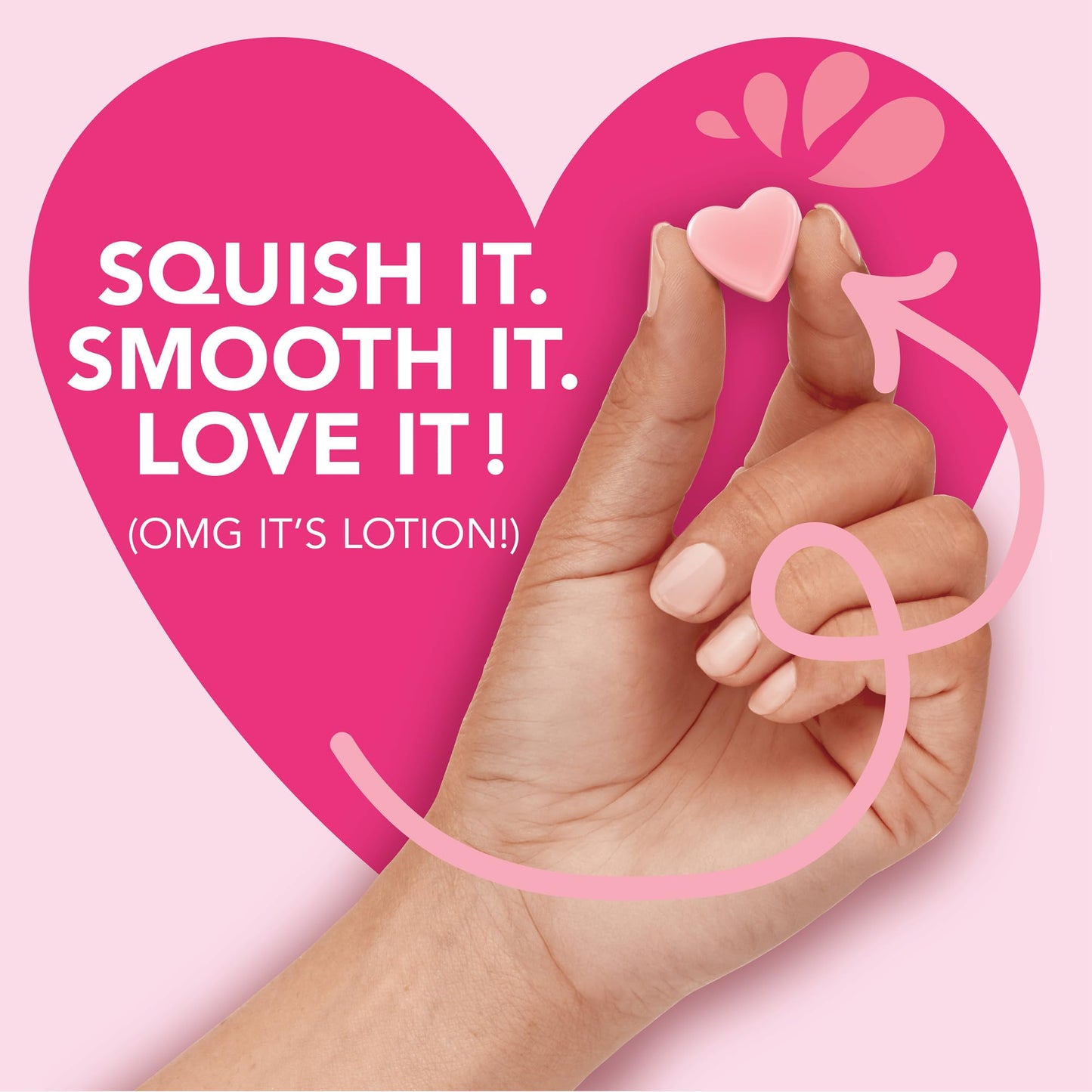 Jergens Cherry Almond Lotion Bursts, Squishy Heart-Shaped Moisturizer Bursts, Lotion Gifts for Teens, 38 Ct