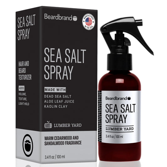 Sea Salt Spray for Men – Texturizing Hair Spray for Effortless Volume & All-Day Hold | Lightweight, Natural Finish with Lumber Yard Scent