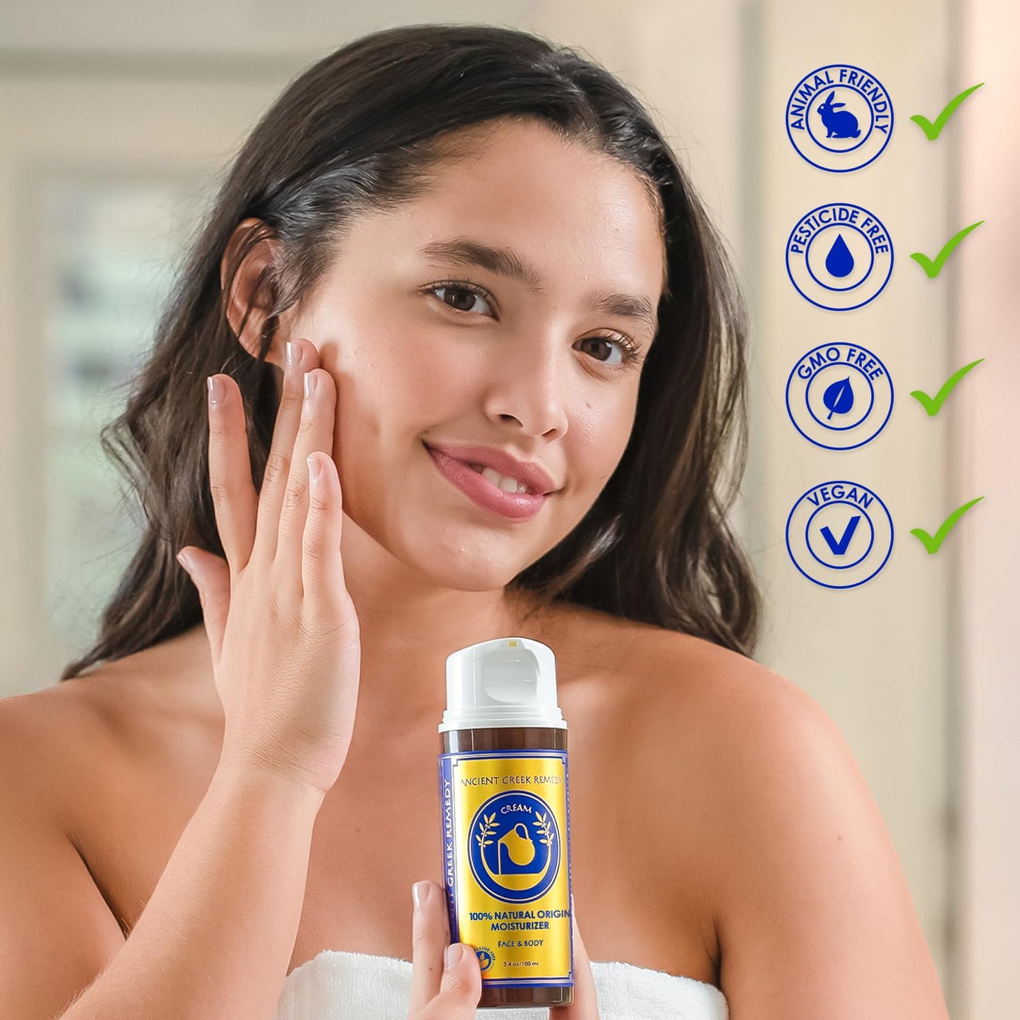 Organic Almond & Olive Body & Facial Butter Cream with Vitamin E & Lavender – Anti-Aging Moisturizer for Face, Skin, Hair & Hands