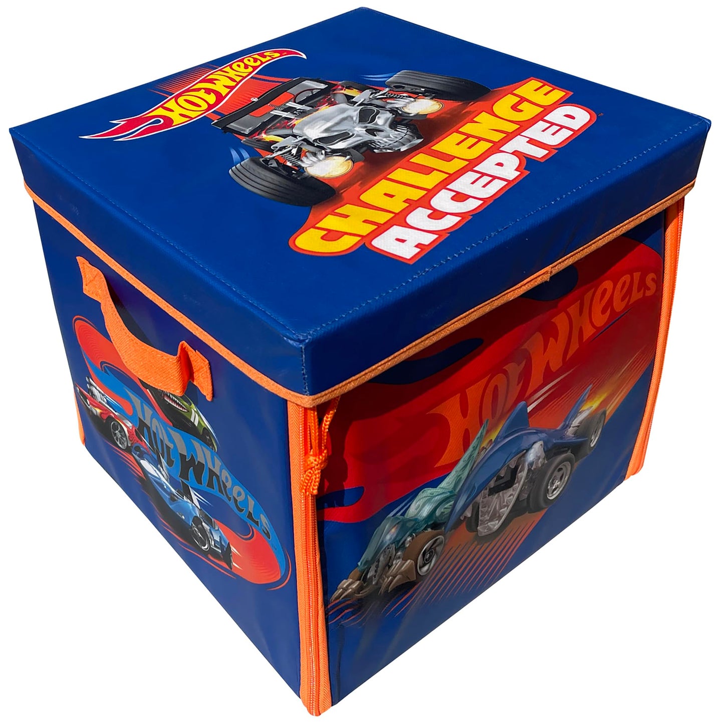 Tara Toy ZipBin 300 Car Storage Cube & Playmat - Holds 300 Cars, Durable Toy Organizer for Kids Age 3+, Playmat and Storage Solution