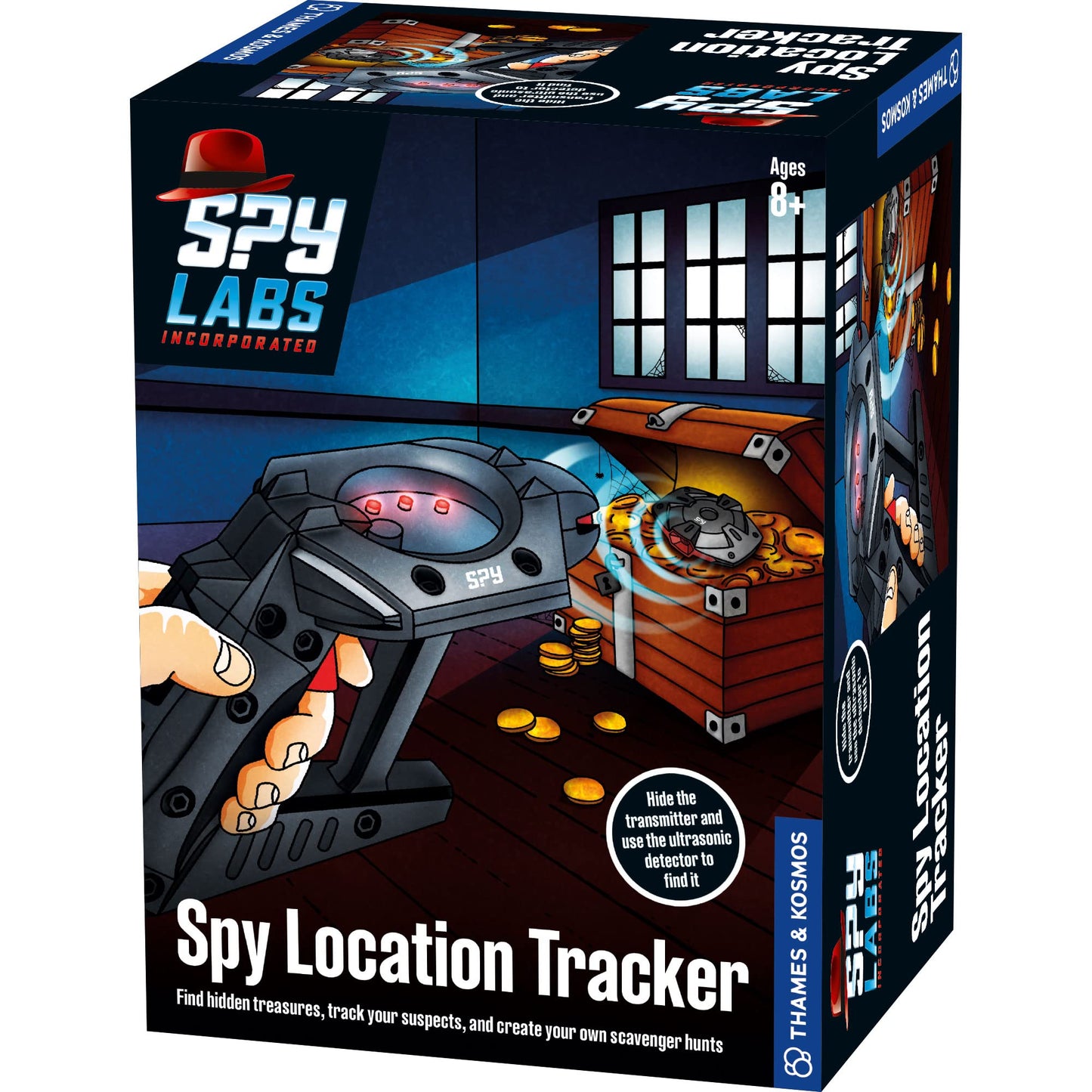 Thames & Kosmos Spy Labs Inc Spy Tracker Kit – Find Treasures, Track Suspects, Solve Mysteries, Scavenger Hunts for Young Investigators