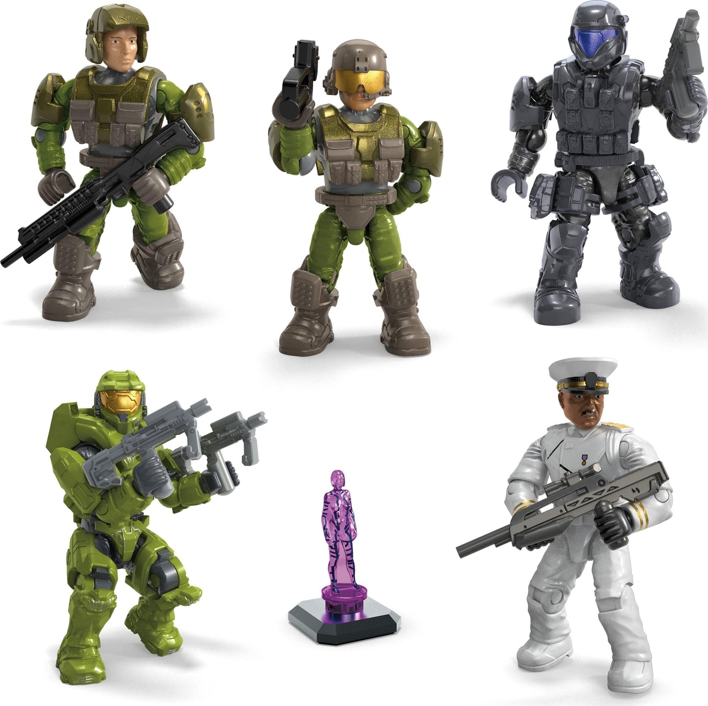 MEGA Halo Action Figures Building Set, 339 Pieces, Poseable 2" Figures, Character Pack for Kids & Adult Collectors – Amazon Exclusive