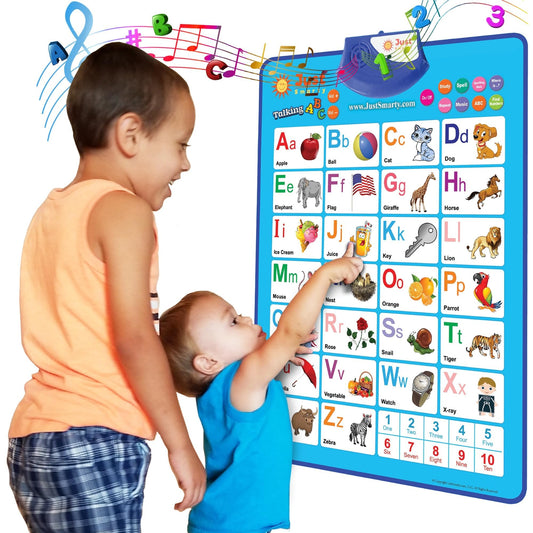 Just Smarty Alphabet & Number Wall Chart for Toddlers 1-5 | ABCs & 123s Learning Toy | Educational, Speech Therapy & Autism-Friendly