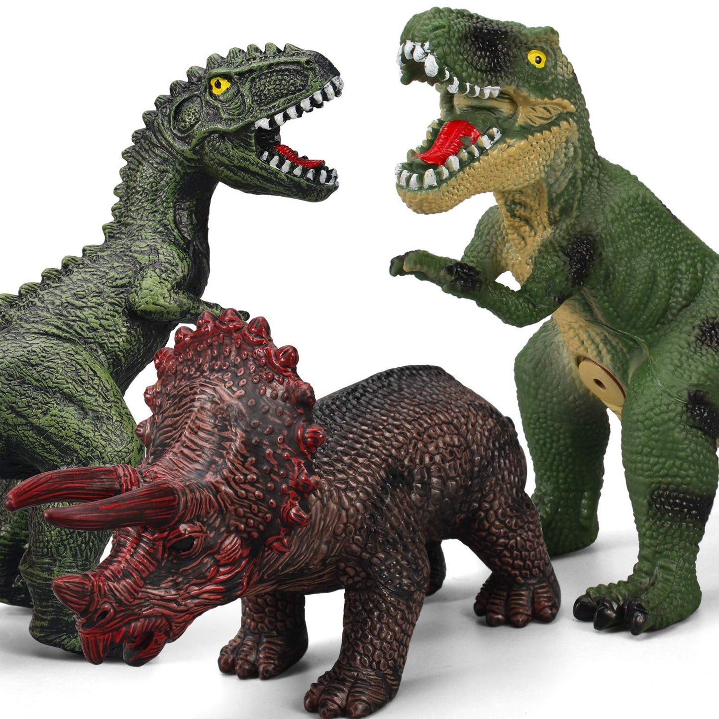 Gzsbaby 6 Piece Jumbo Dinosaur Toys for Kids 3-5 and Toddlers, Large Soft Dinosaur Toys for Lovers - Perfect Party Favors, Birthday Gifts
