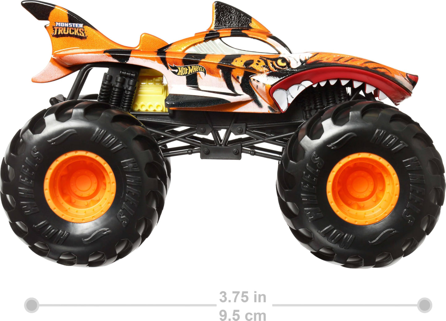 Hot Wheels Monster Trucks, Oversized Monster Truck, 1:24 Scale Die-Cast Toy Truck with Giant Wheels and Cool Designs