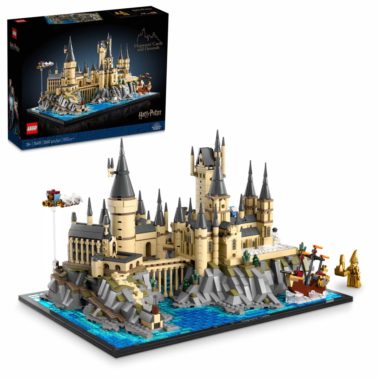 LEGO Harry Potter Hogwarts Castle 76419 Building Set – Collectible Display Model, Recreate Wizarding World Scenes, Gift for Adults