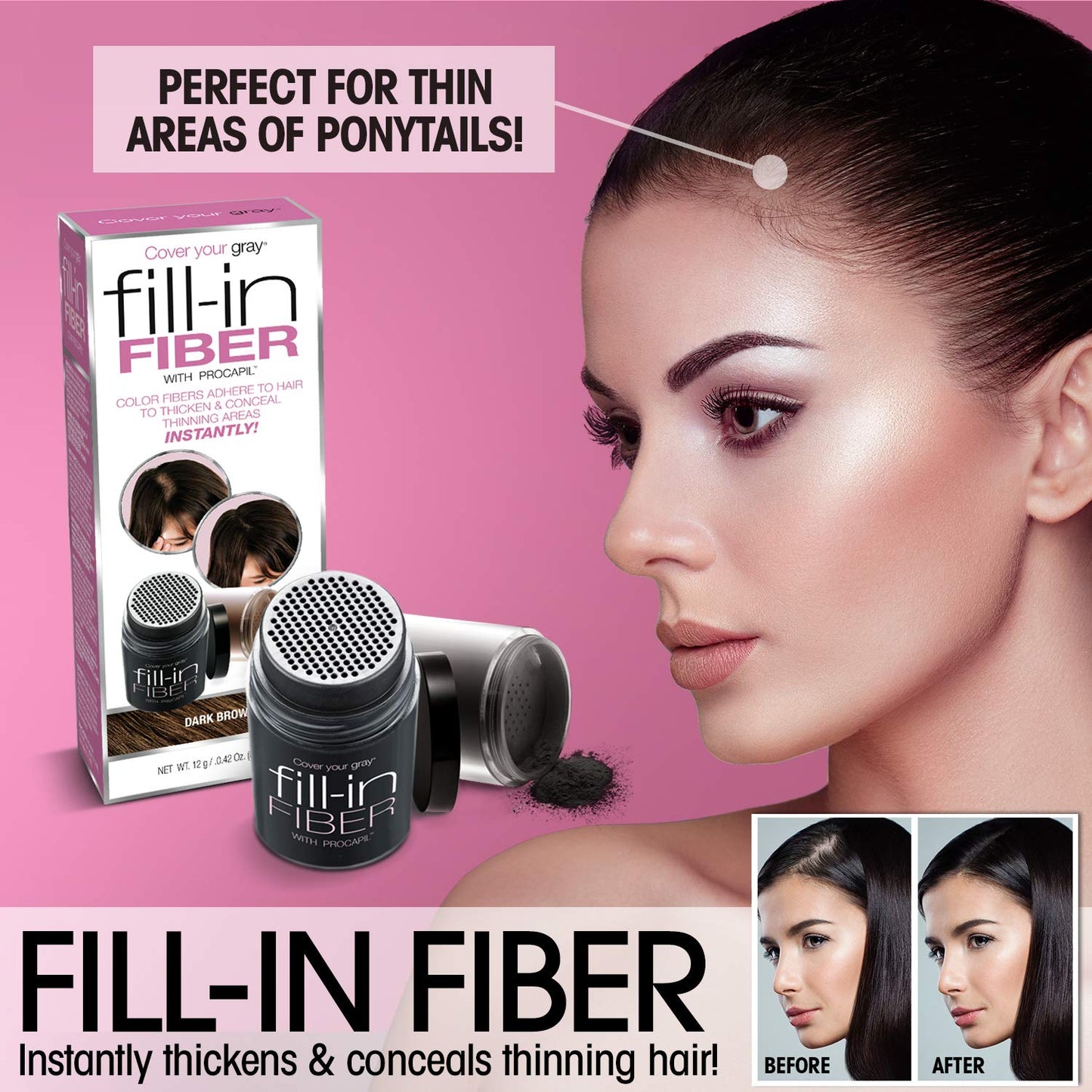 Cover Your Gray Brush-In Wand - Medium Brown