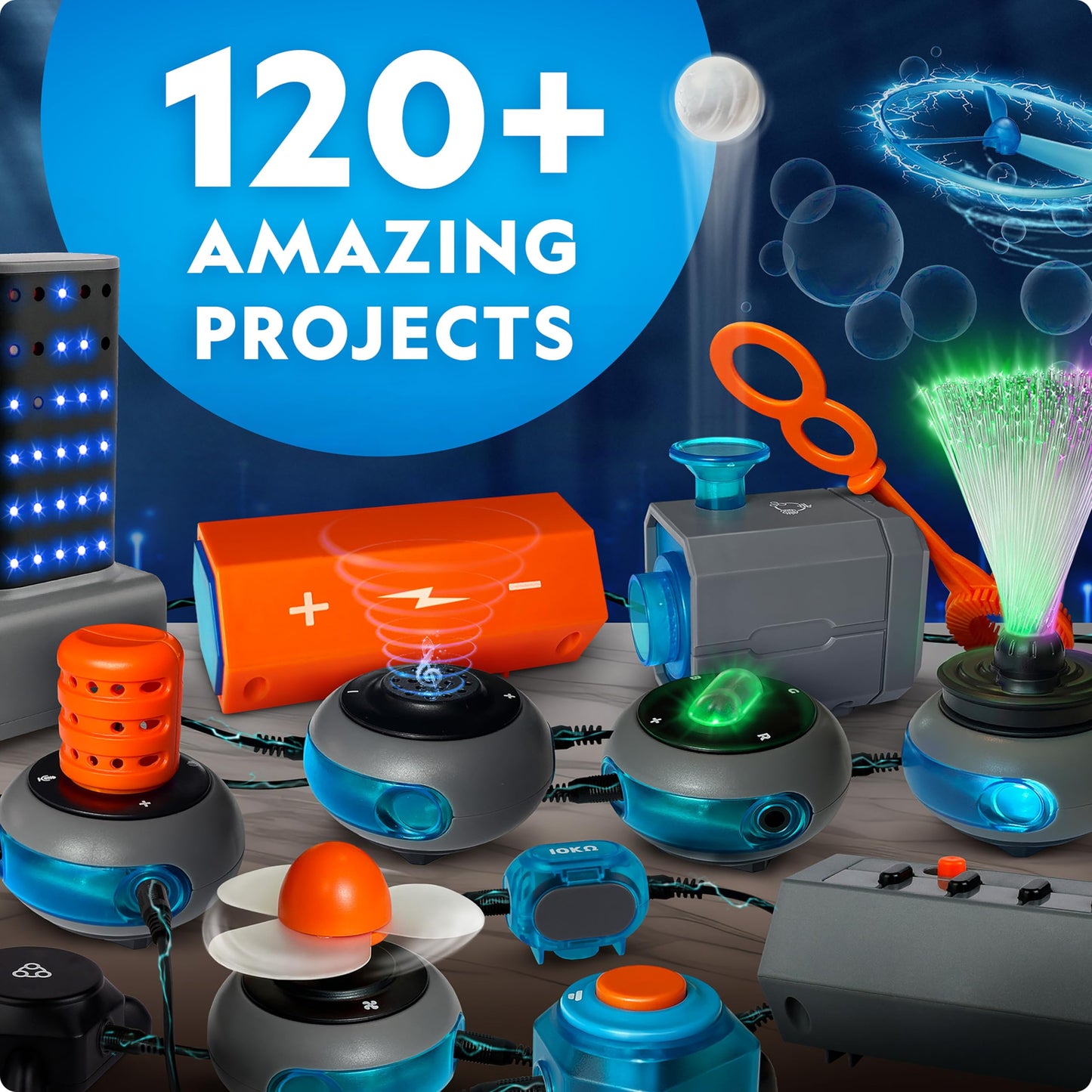 National Geographic Circuit Maker Kit – 120 STEM Electrical Projects for Kids | Electronics & Electricity Learning Toy