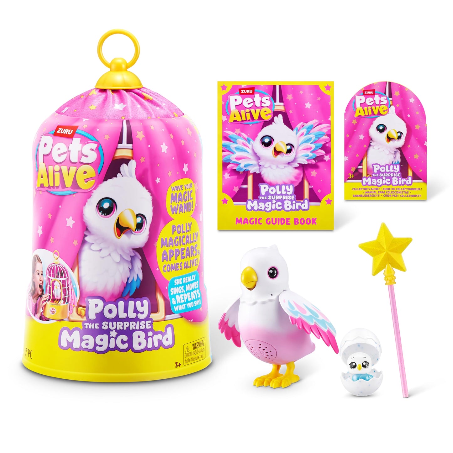 Pets Alive Polly The Magic Bird by ZURU, Robotic Toy Pet Bird