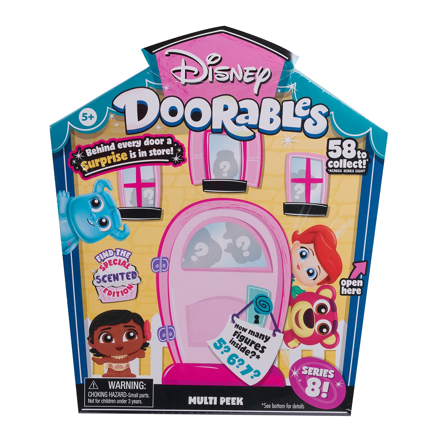 Disney Doorables Multi Peek Series 8 – Collectible Scented Figures, Easter Basket Stuffers, Kids Toys Ages 5+, Gifts by Just Play
