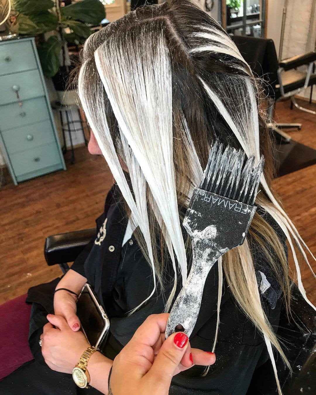 Framar Power Painter Hair Dye Brush Set - 2 Pack Hair Coloring & Balayage Brushes for Blending, Tinting & Precise Dye Application