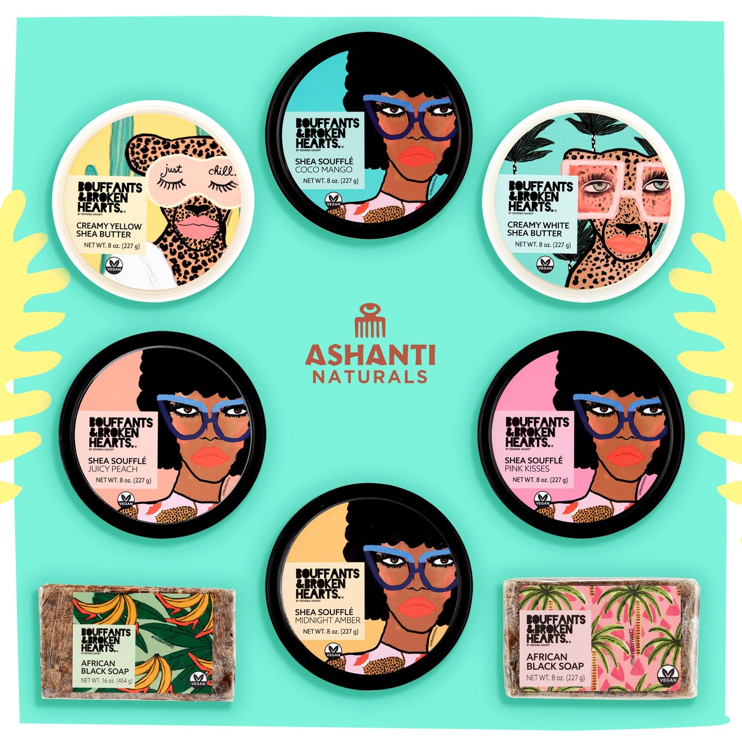 Ashanti Naturals Scented Whipped Shea Butter for Skin | Moisturizing African Raw Shea Butter, Almond Oil and Coconut (Juicy Peach Souffle, 8oz)