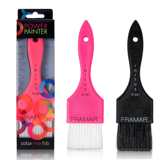 Framar Power Painter Hair Dye Brush Set - 2 Pack Hair Coloring & Balayage Brushes for Blending, Tinting & Precise Dye Application
