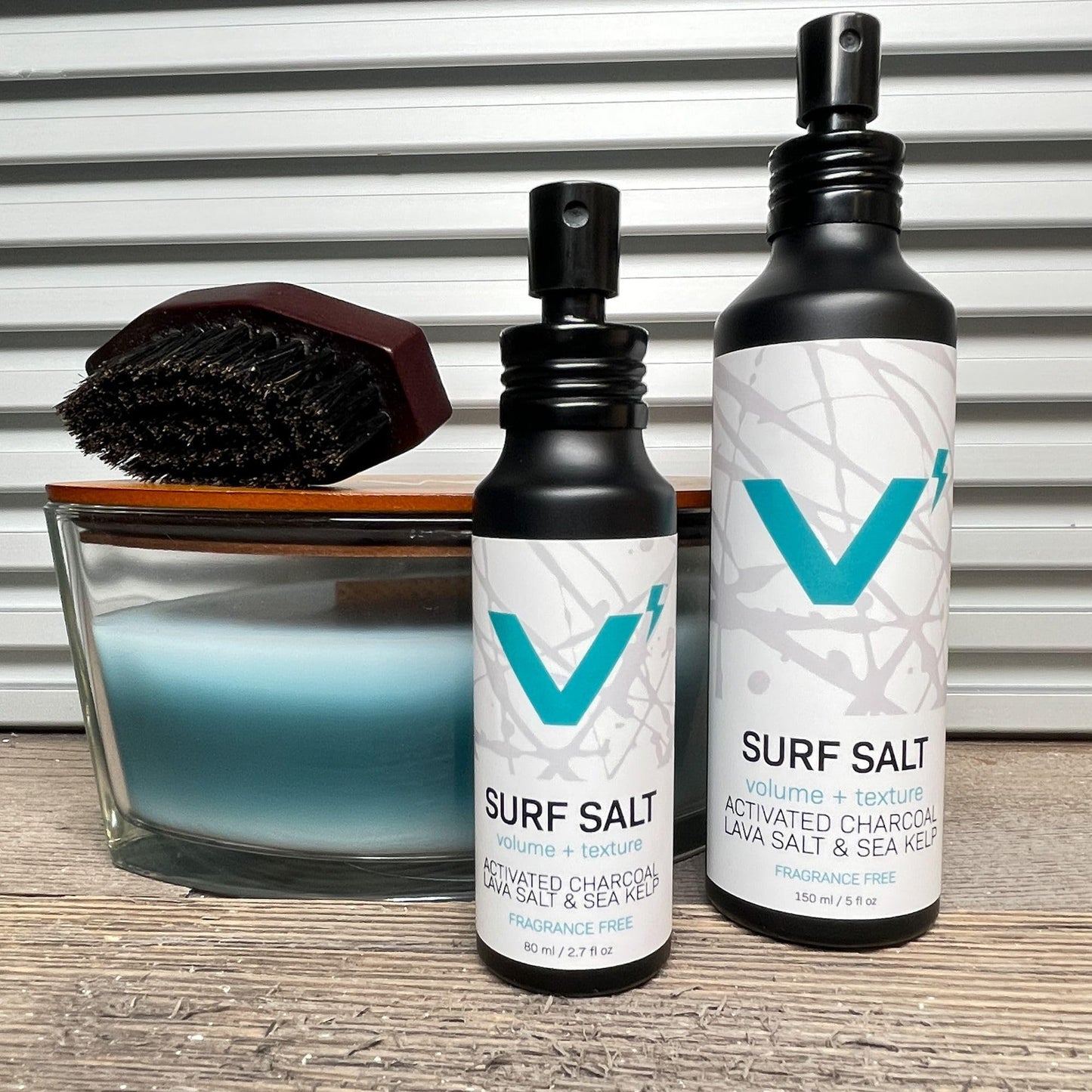VOLT Surf Sea Salt Spray for Hair & Beard – Natural Volumizing & Texturizing Spray with Charcoal, Kaolin & Sea Kelp – Fragrance-Free, 5 Fl Oz