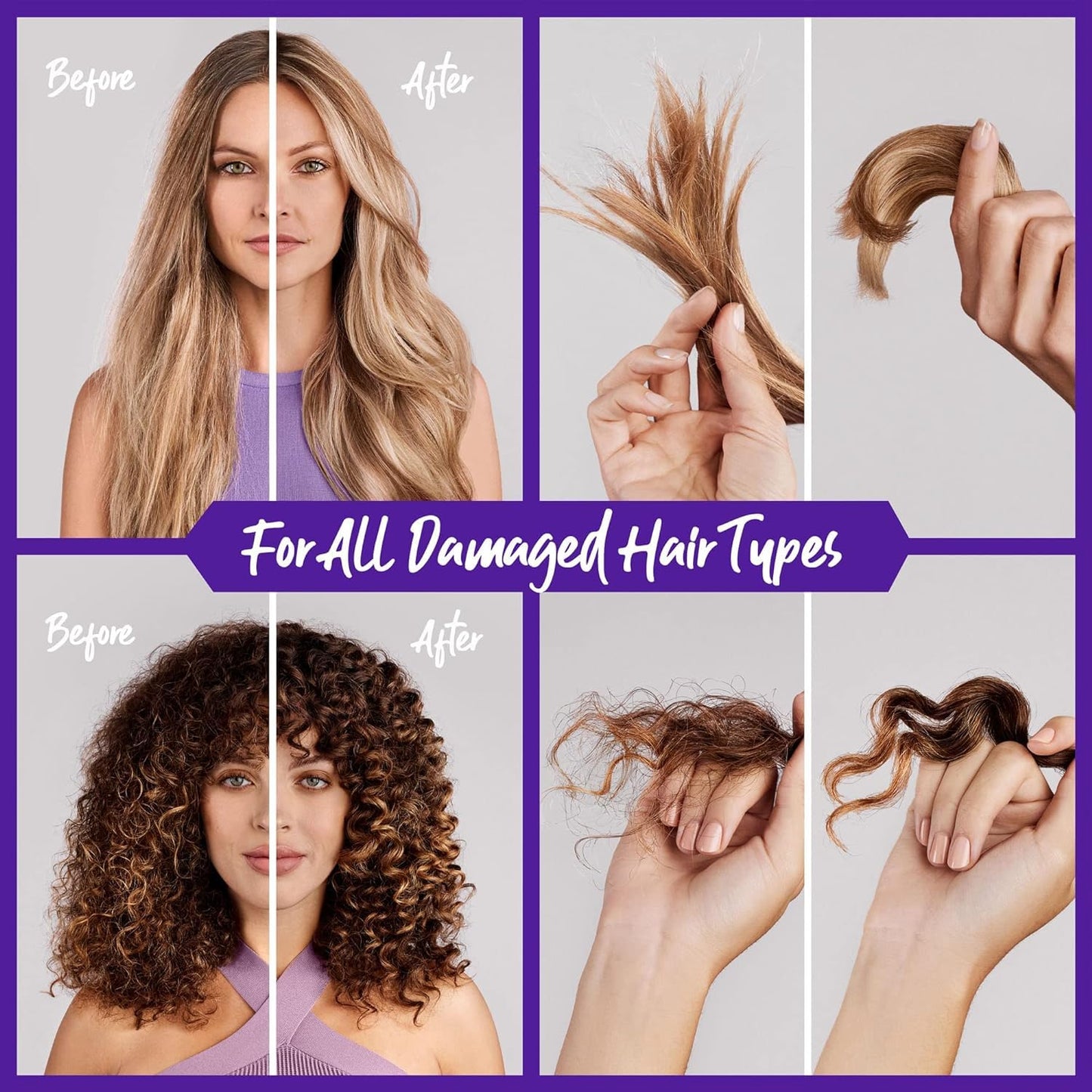 Marc Anthony Repairing Hair Mask, Repair Bond + Rescuplex – Strengthens & Repairs Dry, Damaged Hair, Reduces Frizz, Breakage & Flyaways