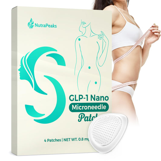 NutraPeaks GLP-1 Nano Patch – Body Shaping & Skin Firming Care with Ginger Extract, Gentle Massage, 4 Patches for Women & Girls