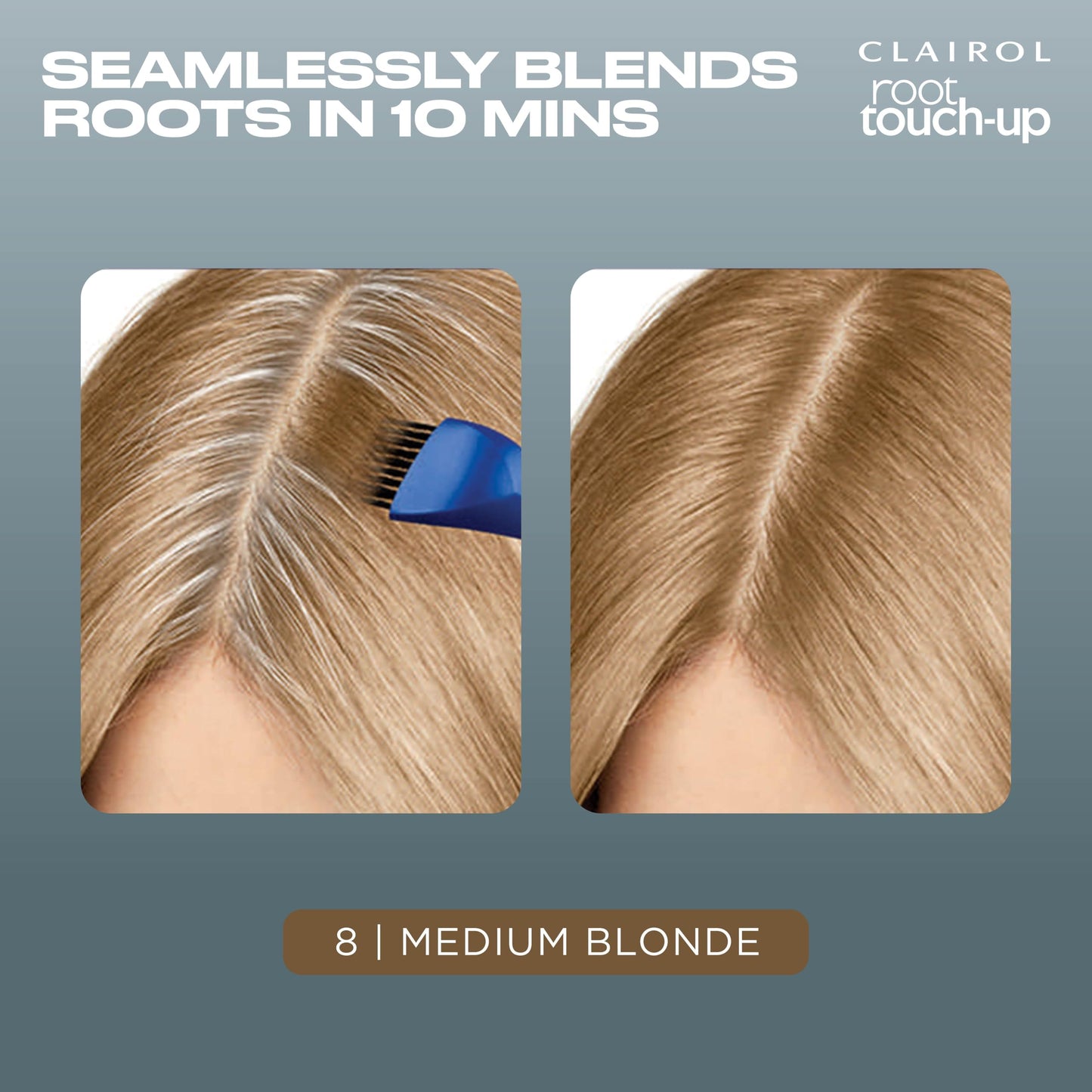 Clairol Root Touch-Up by Nice'n Easy Permanent Hair Dye, 8 Medium Blonde Hair Color, Pack of 1