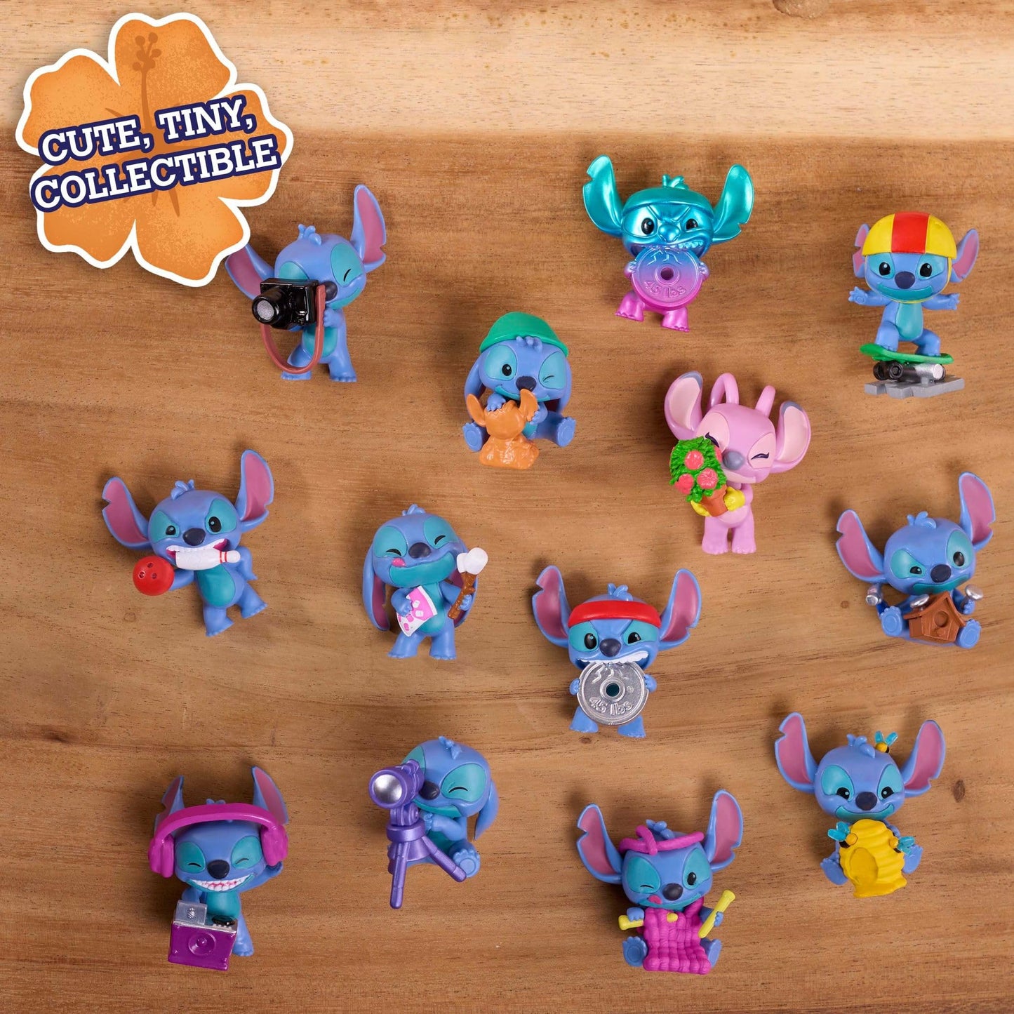 Disney Stitch That’s So Stitch Collectible Figures Series 2 (2-Pack), Mystery 2-inch Figurine, Blind Capsule, Kids Toys for Ages 3 Up by Just Play