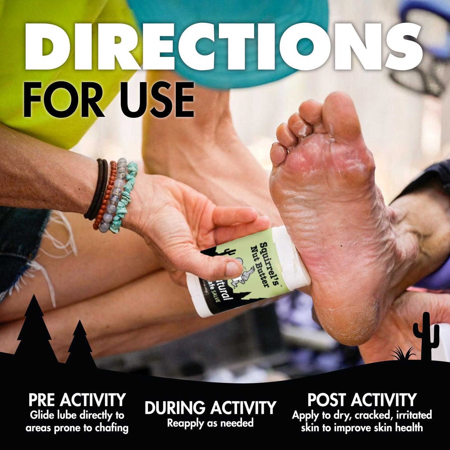 Squirrel's Nut Butter Anti-Chafe Stick – All-Natural Chafe Prevention & Skin Care for Athletes, Runners & Adventurers, 1.7 oz