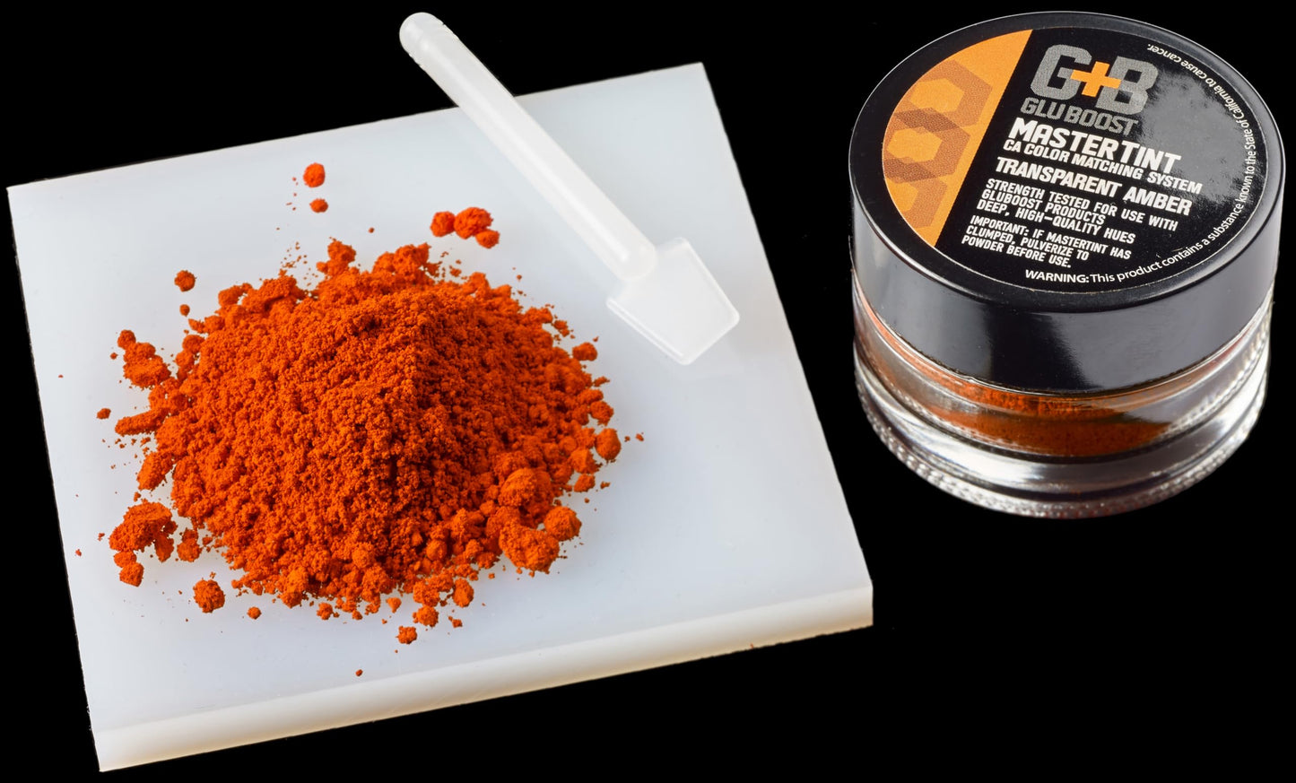 GluBoost MasterTint Jar - Amber | Long-Lasting Color Additive for Perfect Color Matching | Works with MasterGlu & Fill n’ Finish Pro | No Solvent Needed