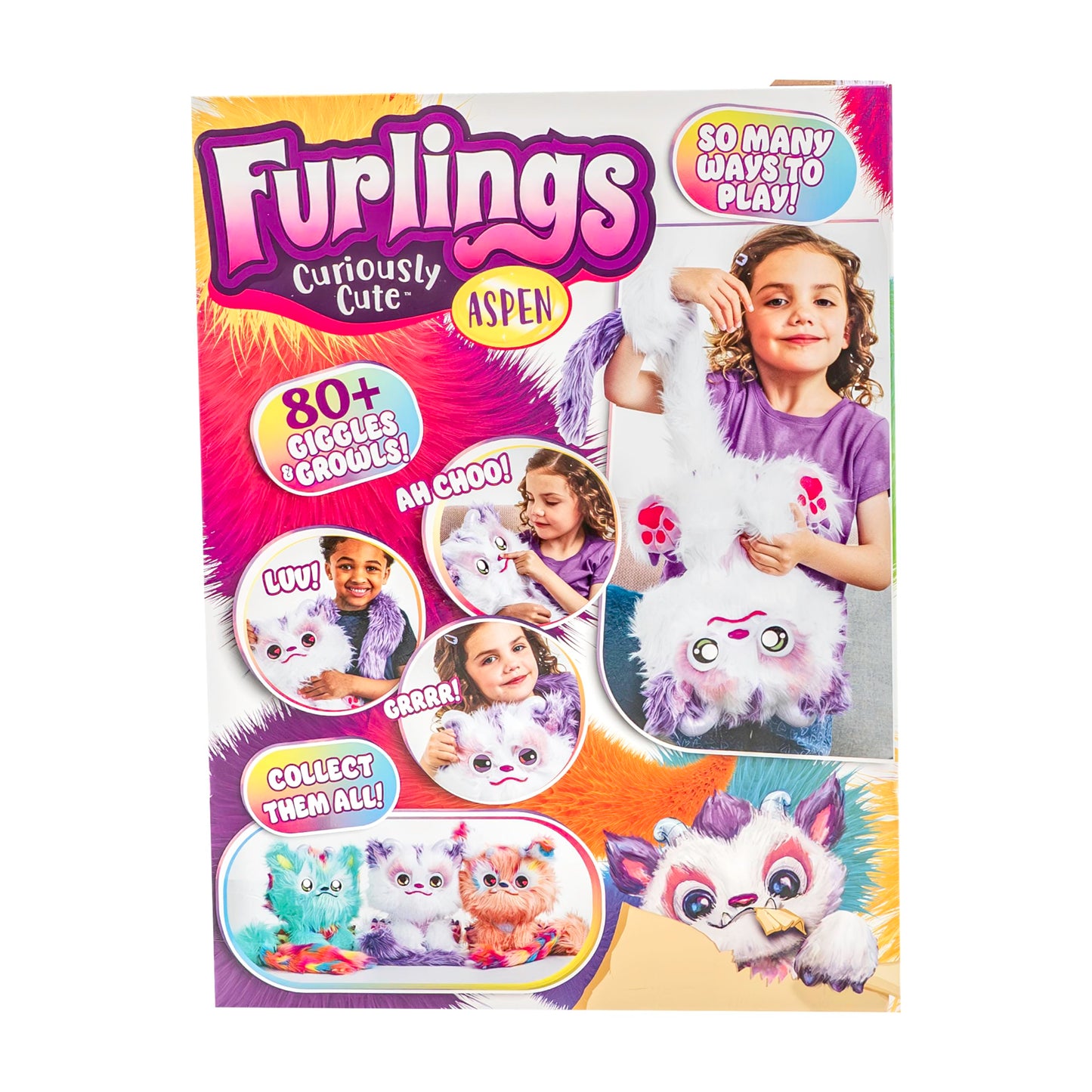 Aspen - 13" Interactive Plush Toy, 80+ Sounds & Animations, Gift for Girls & Boys 3+