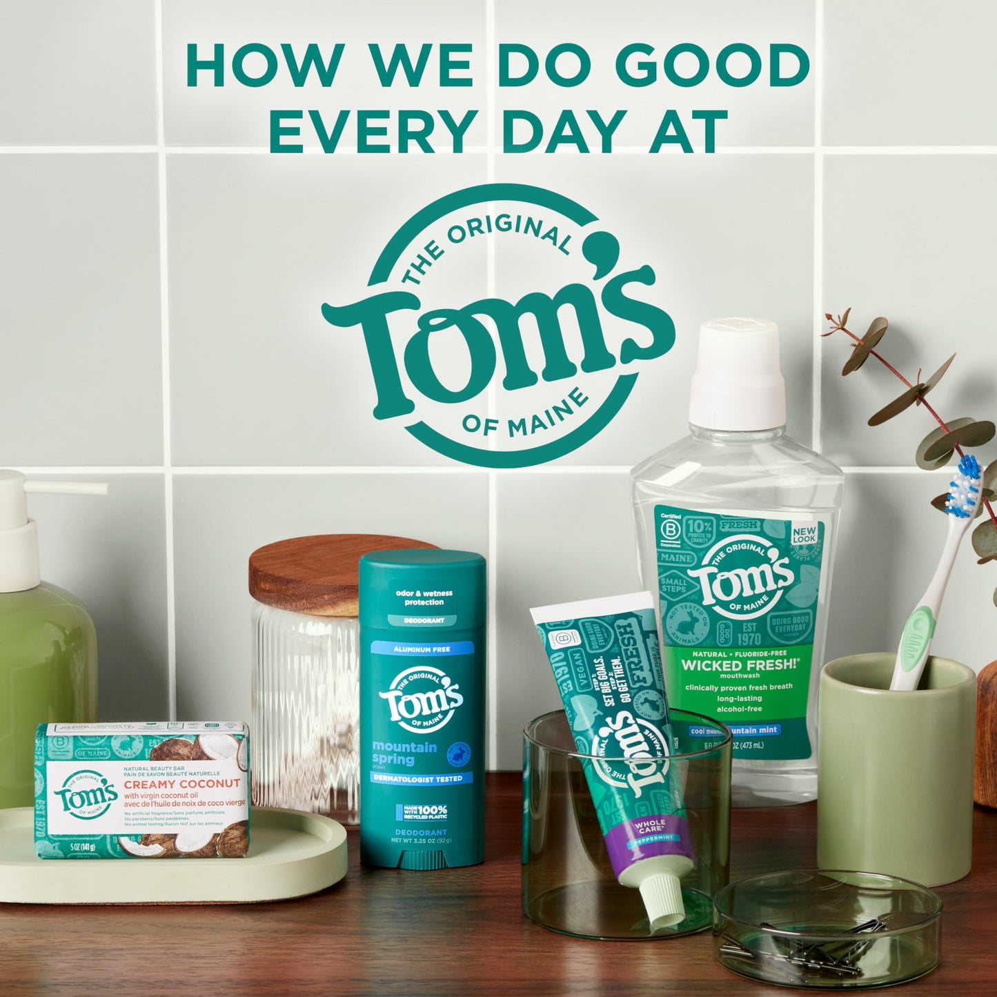 Tom’s of Maine Bar Soap Variety Pack – Natural 5 oz Bars for Women & Men, Lavender & Shea, Eucalyptus, Coconut, Orange Blossom (4-Pack)